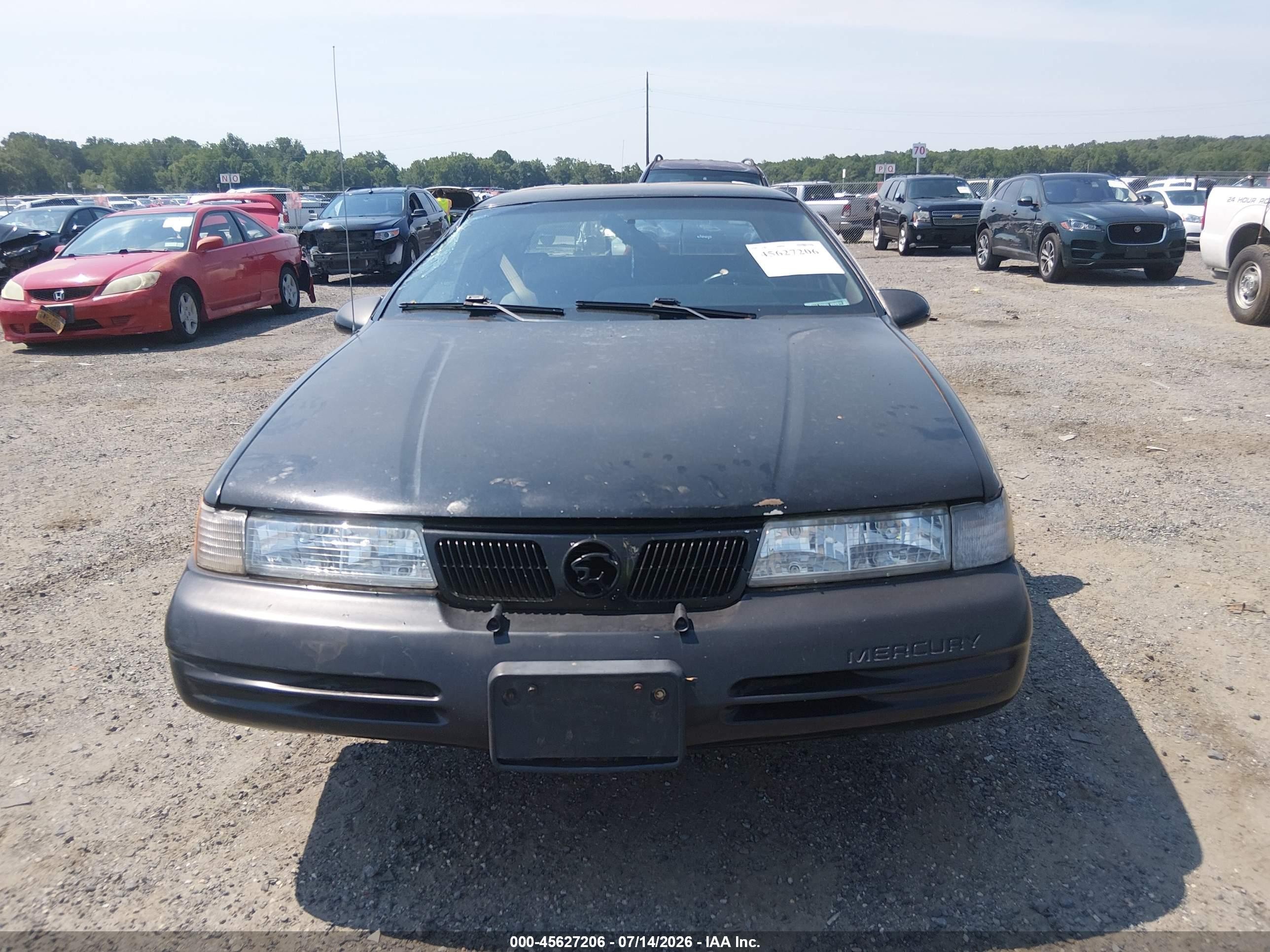 1992 Mercury Cougar Ls Black vin: 1MEPM6045NH611349