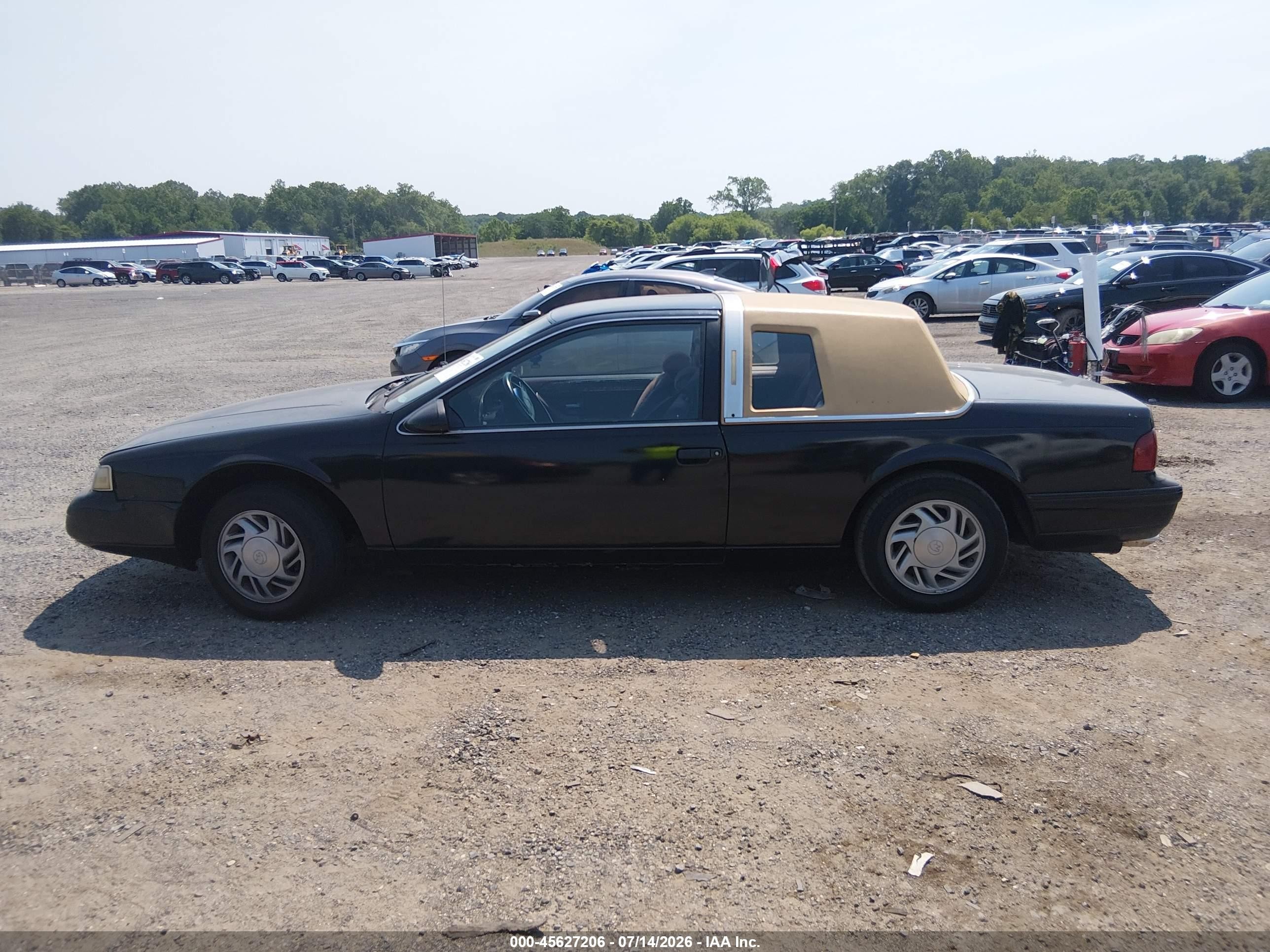 1992 Mercury Cougar Ls Black vin: 1MEPM6045NH611349
