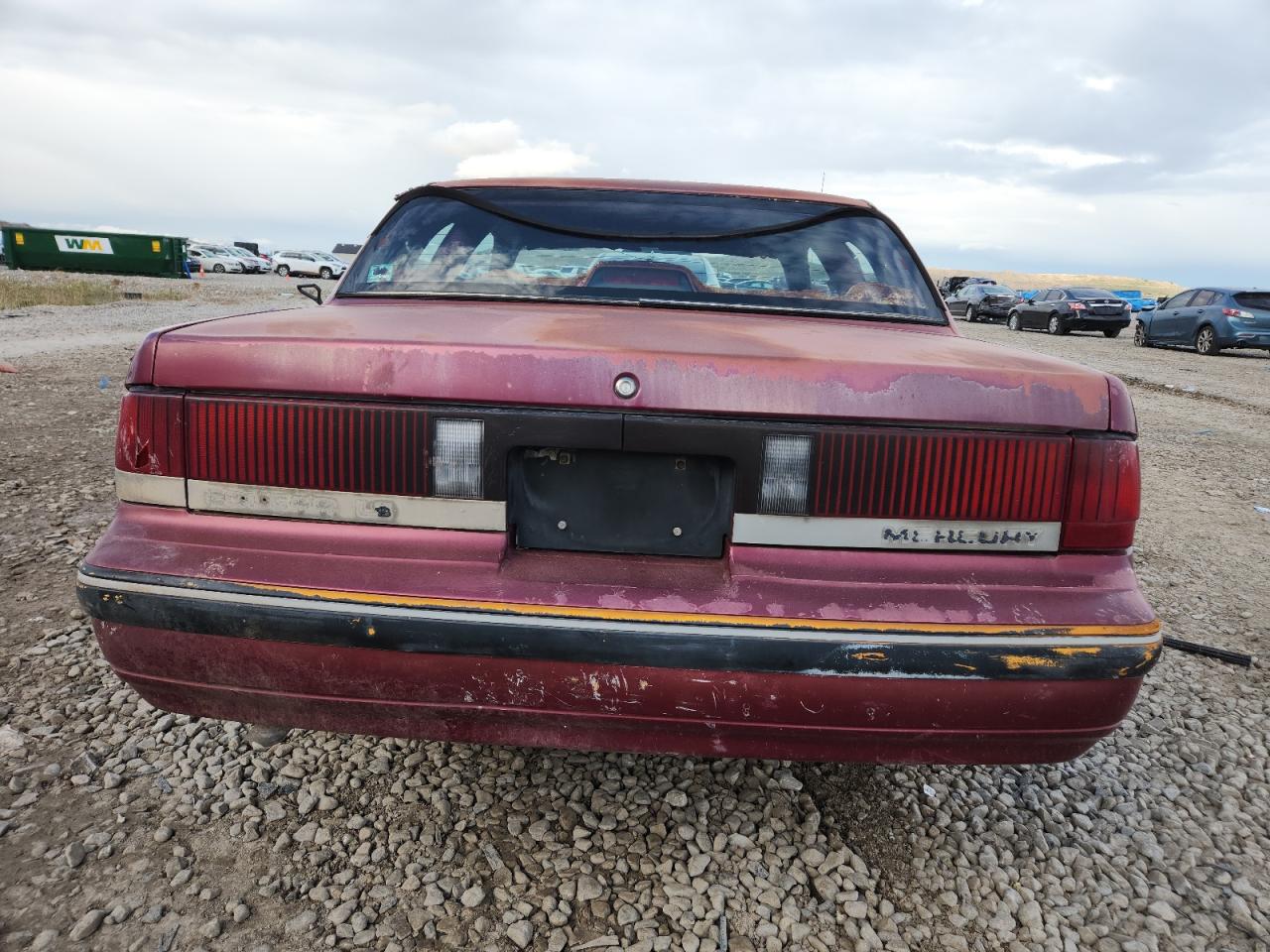 1989 Mercury Cougar Ls Burgundy vin: 1MEPM6048KH664316