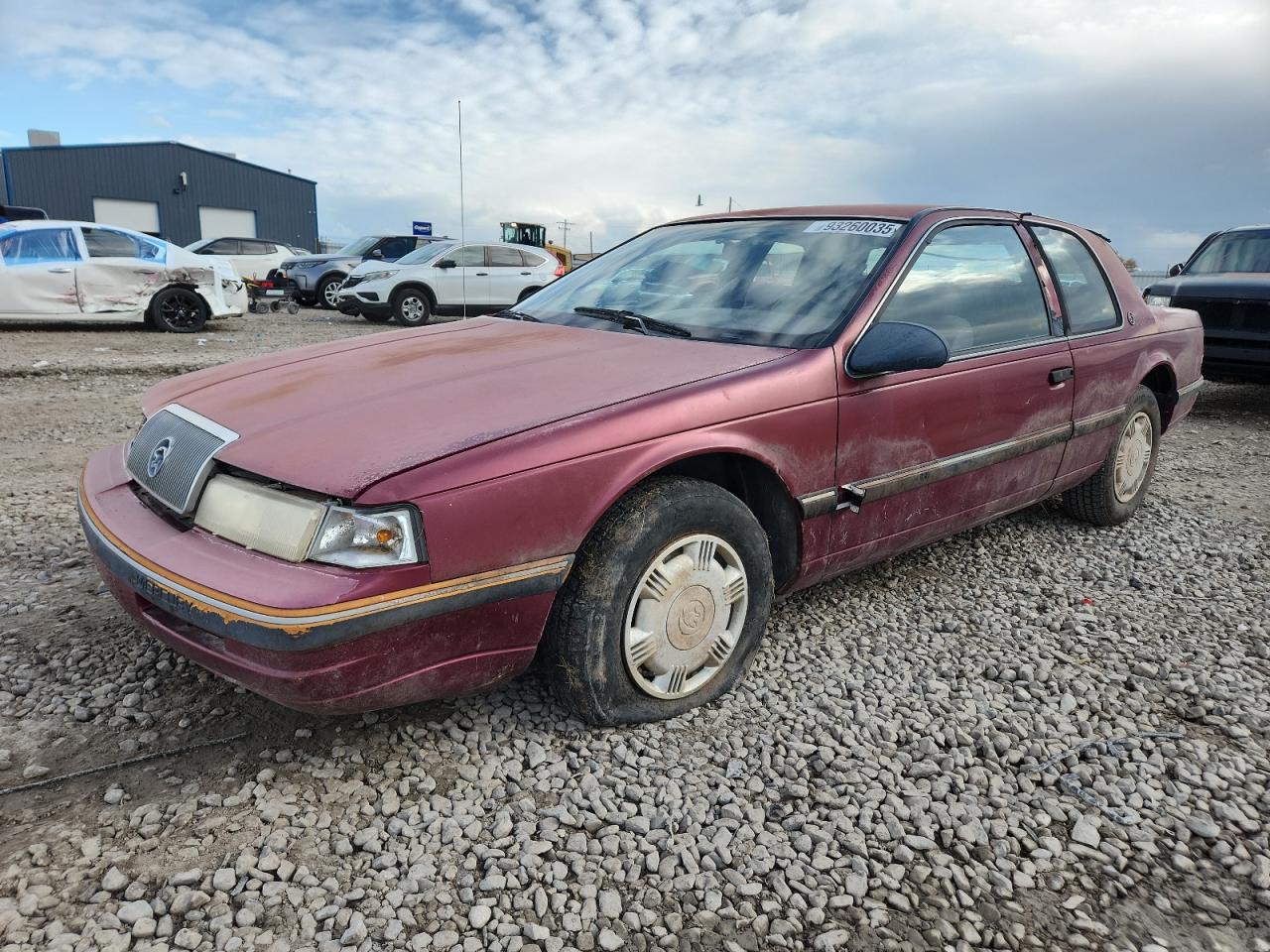 1989 Mercury Cougar Ls Burgundy vin: 1MEPM6048KH664316