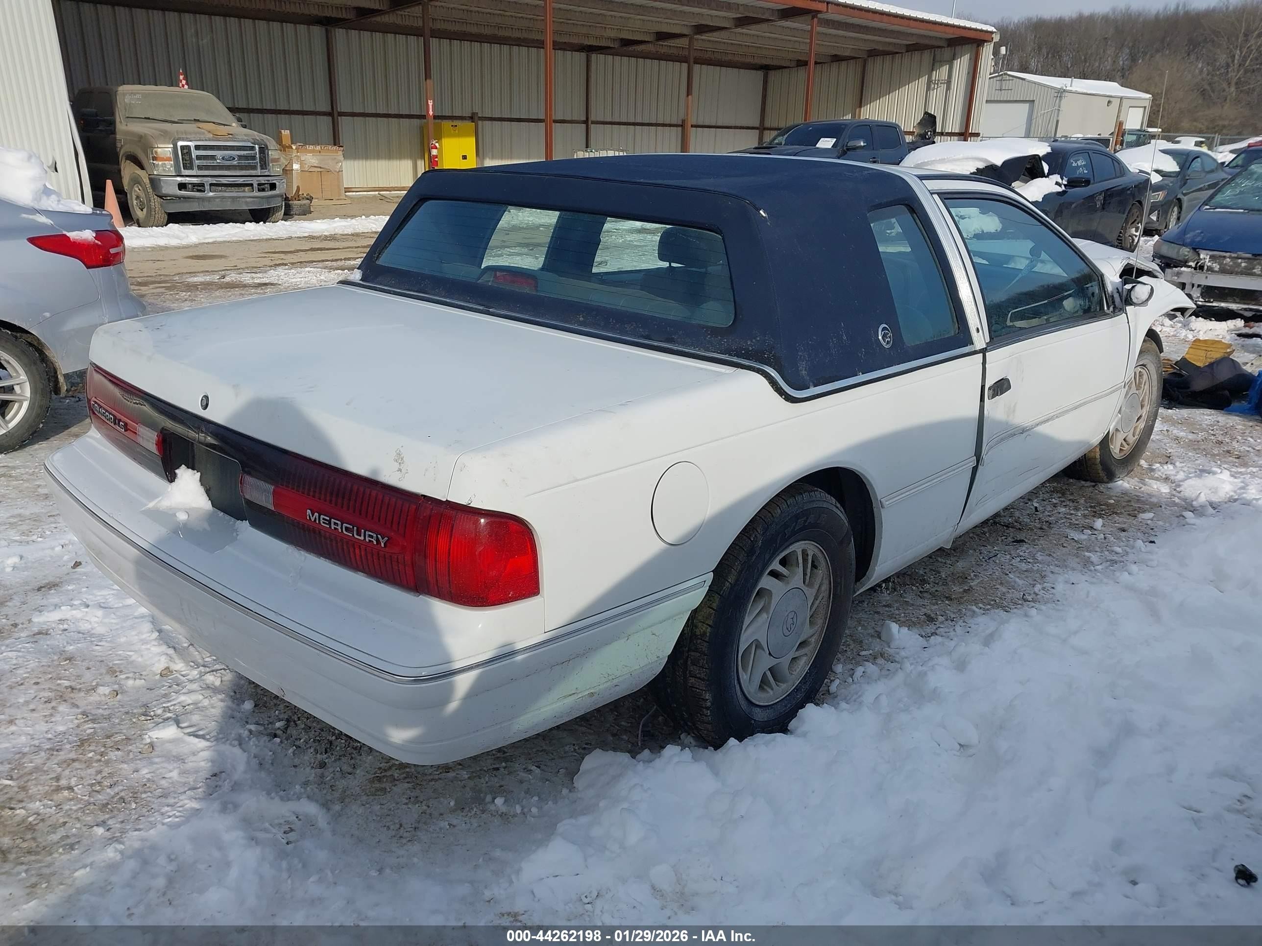 1992 Mercury Cougar Ls White vin: 1MEPM6048NH610440
