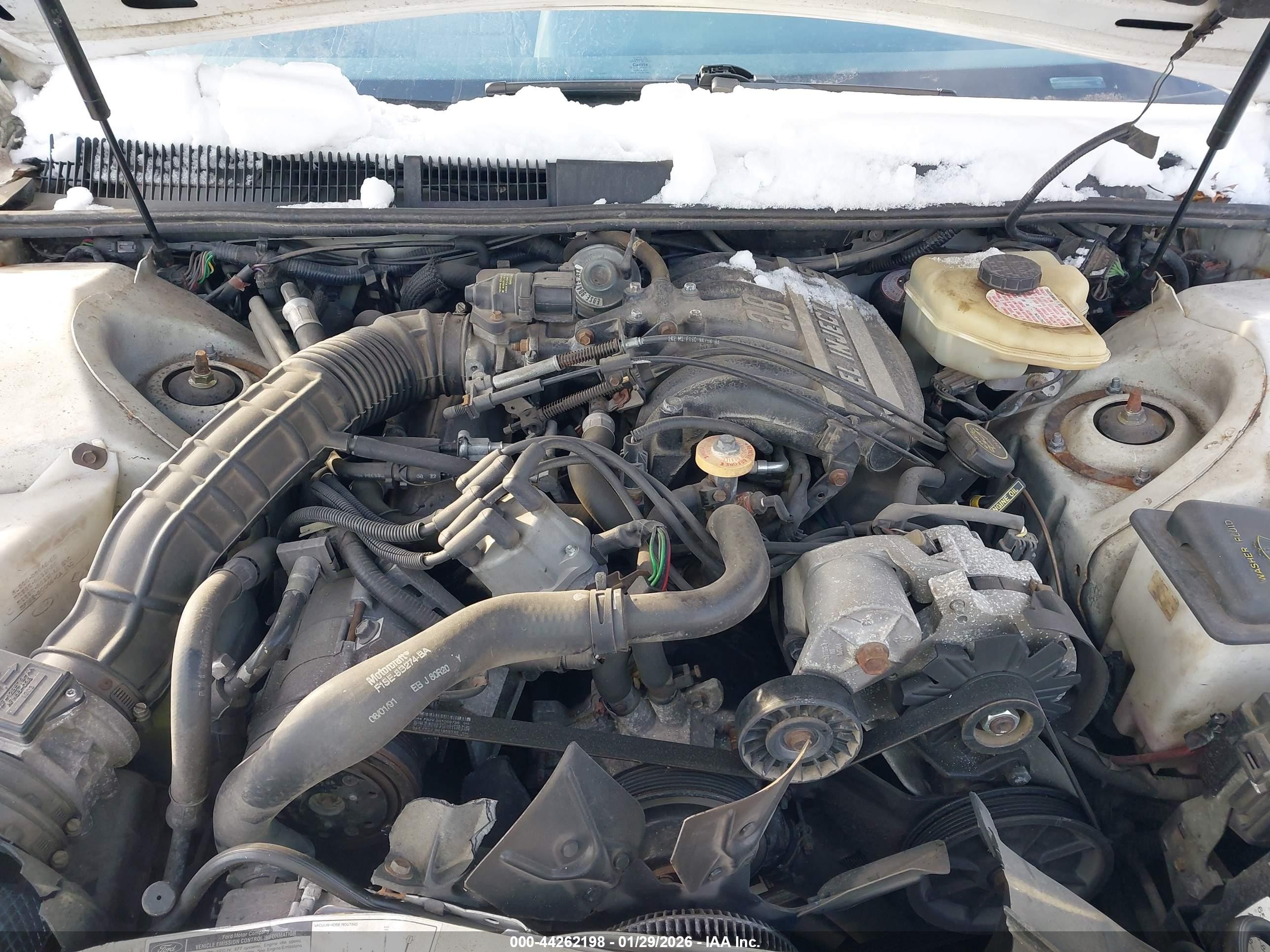 1992 Mercury Cougar Ls White vin: 1MEPM6048NH610440
