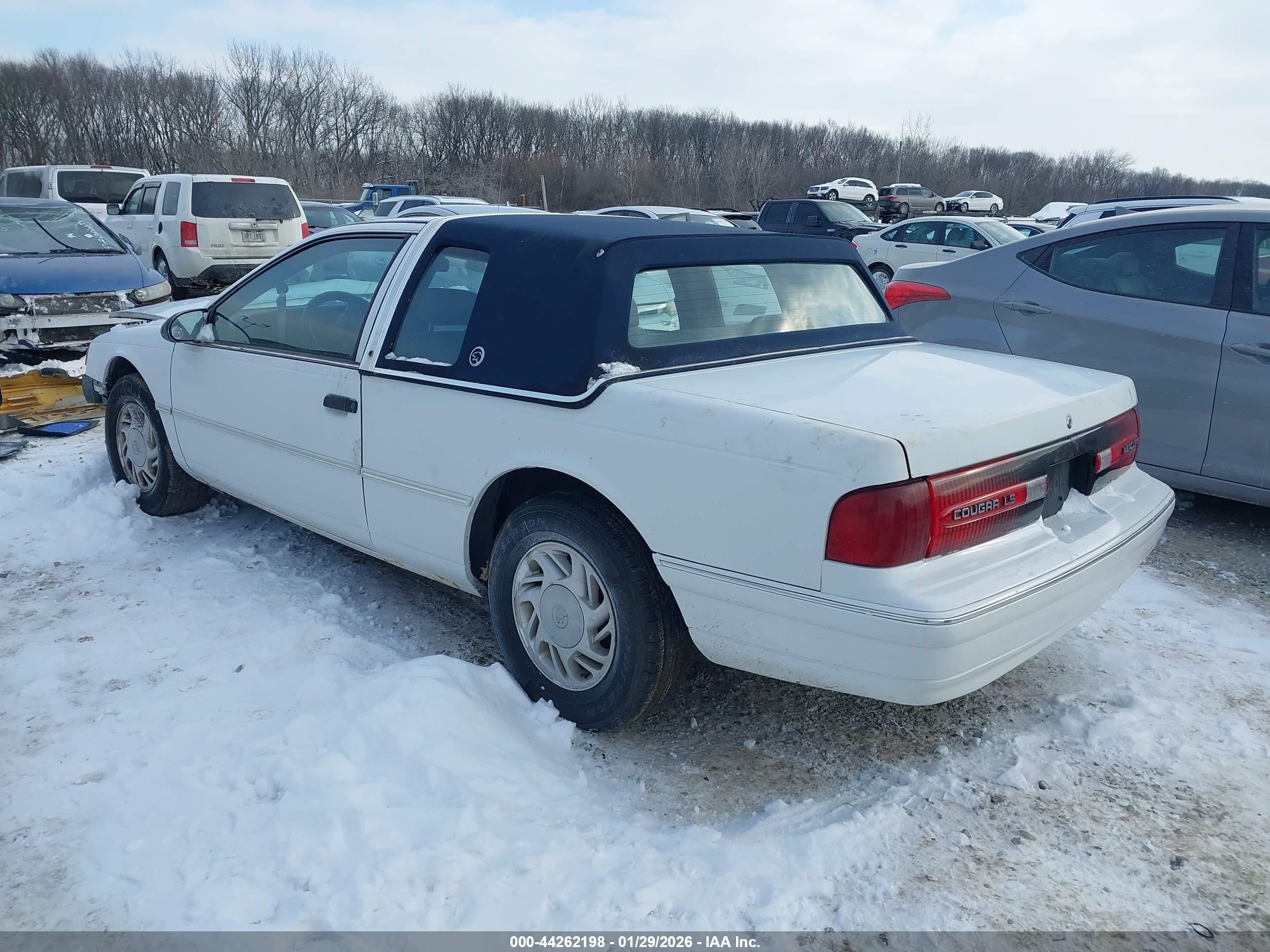 1992 Mercury Cougar Ls White vin: 1MEPM6048NH610440