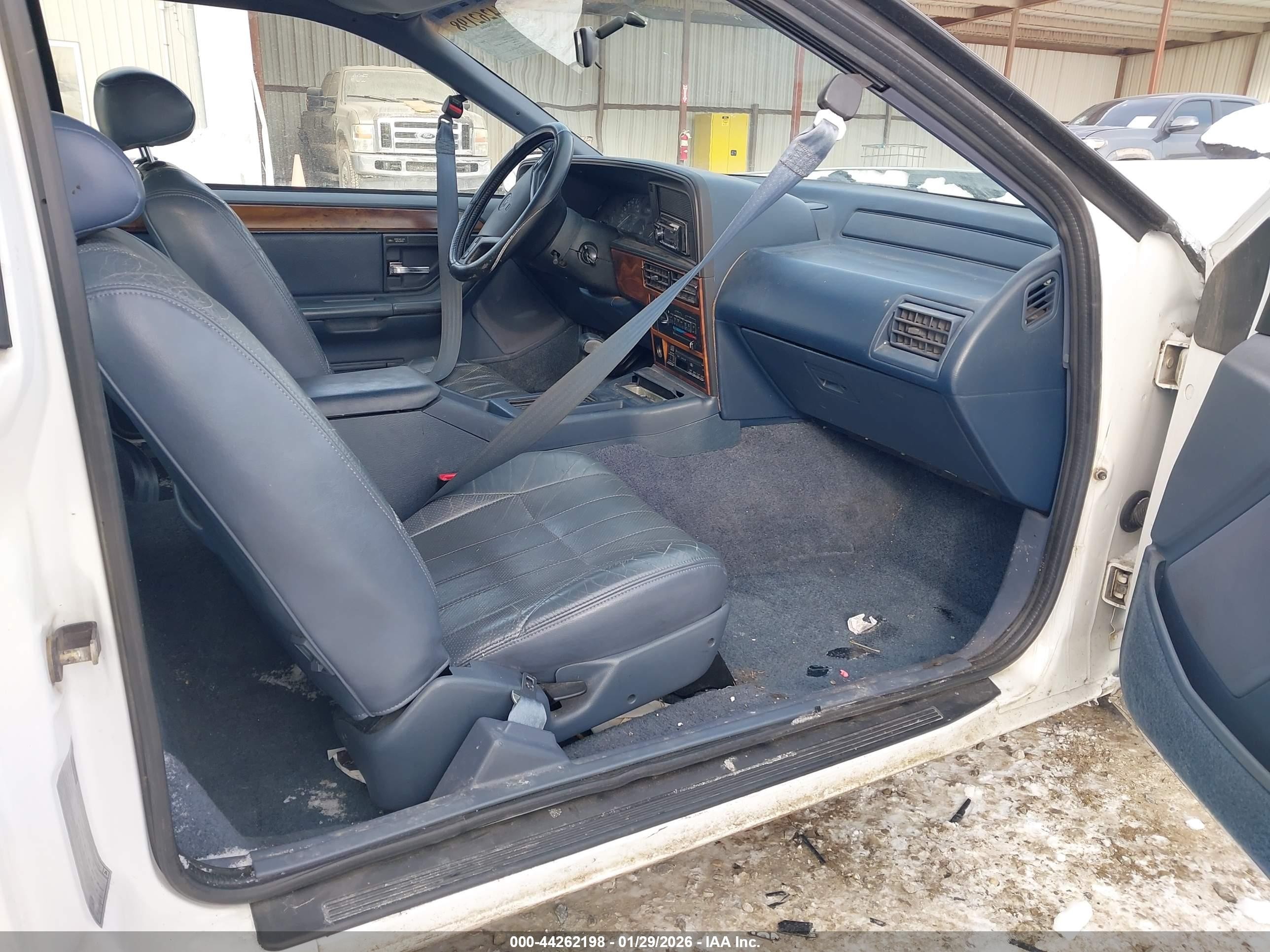 1992 Mercury Cougar Ls White vin: 1MEPM6048NH610440