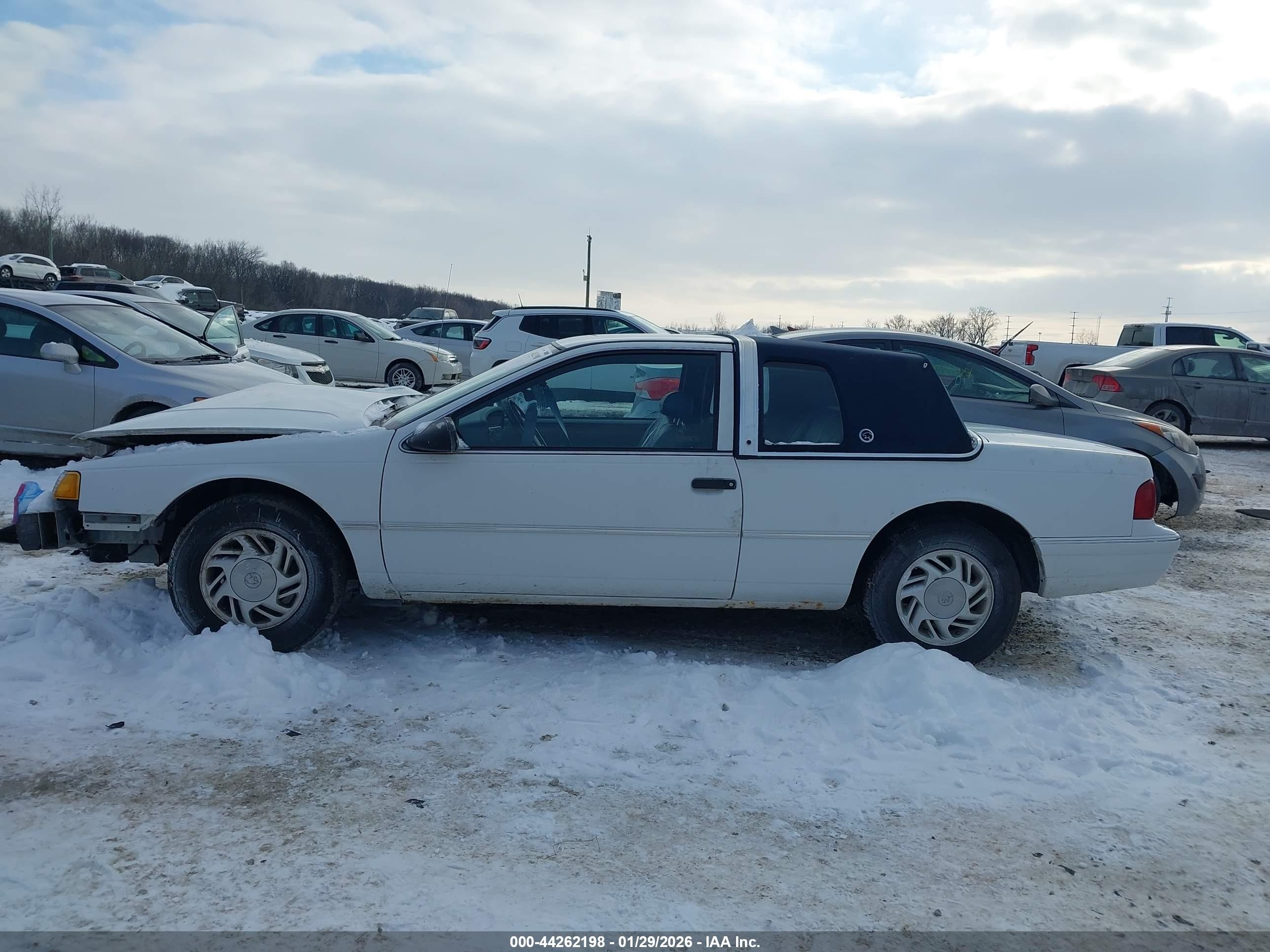 1992 Mercury Cougar Ls White vin: 1MEPM6048NH610440
