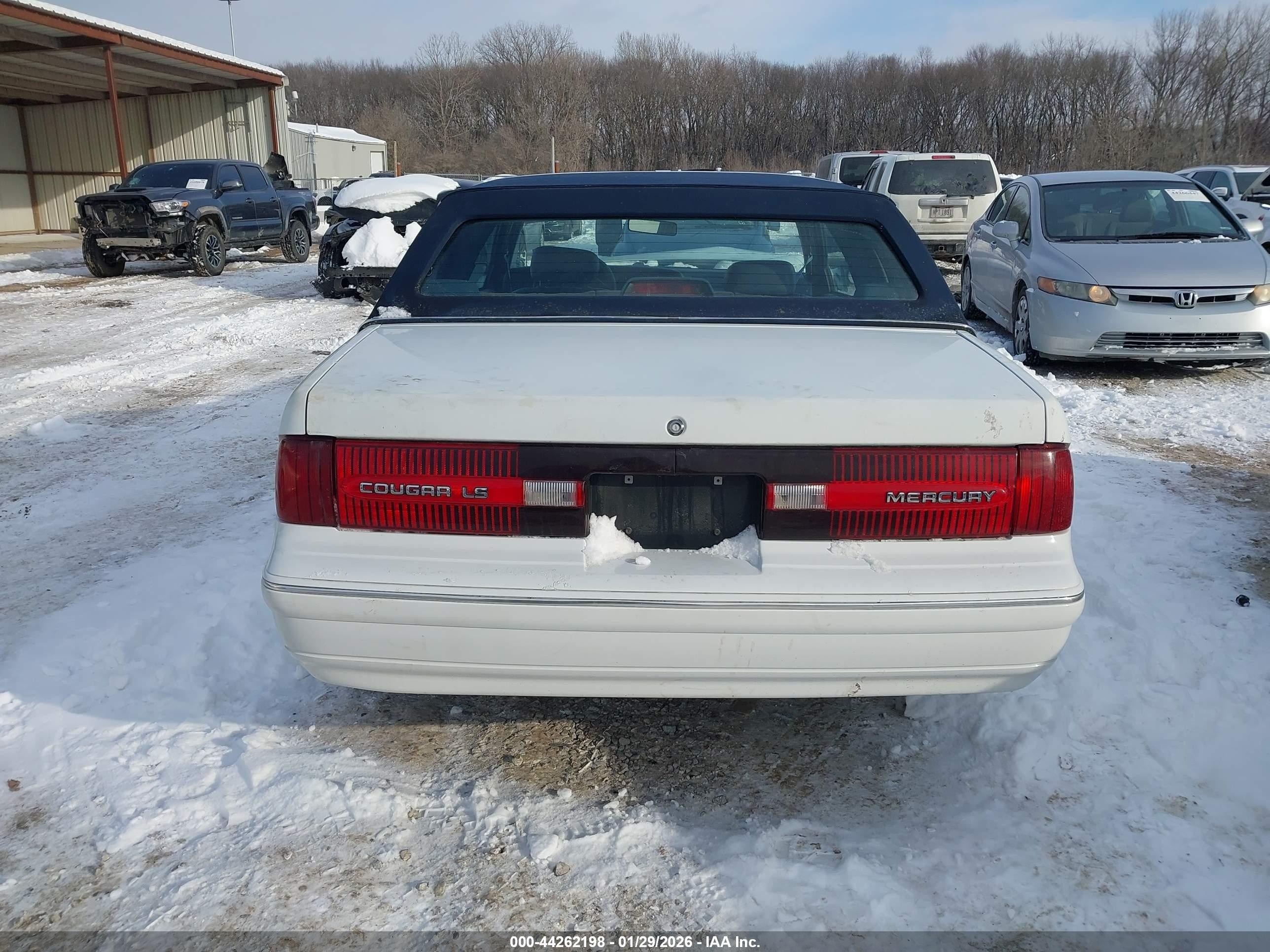 1992 Mercury Cougar Ls White vin: 1MEPM6048NH610440