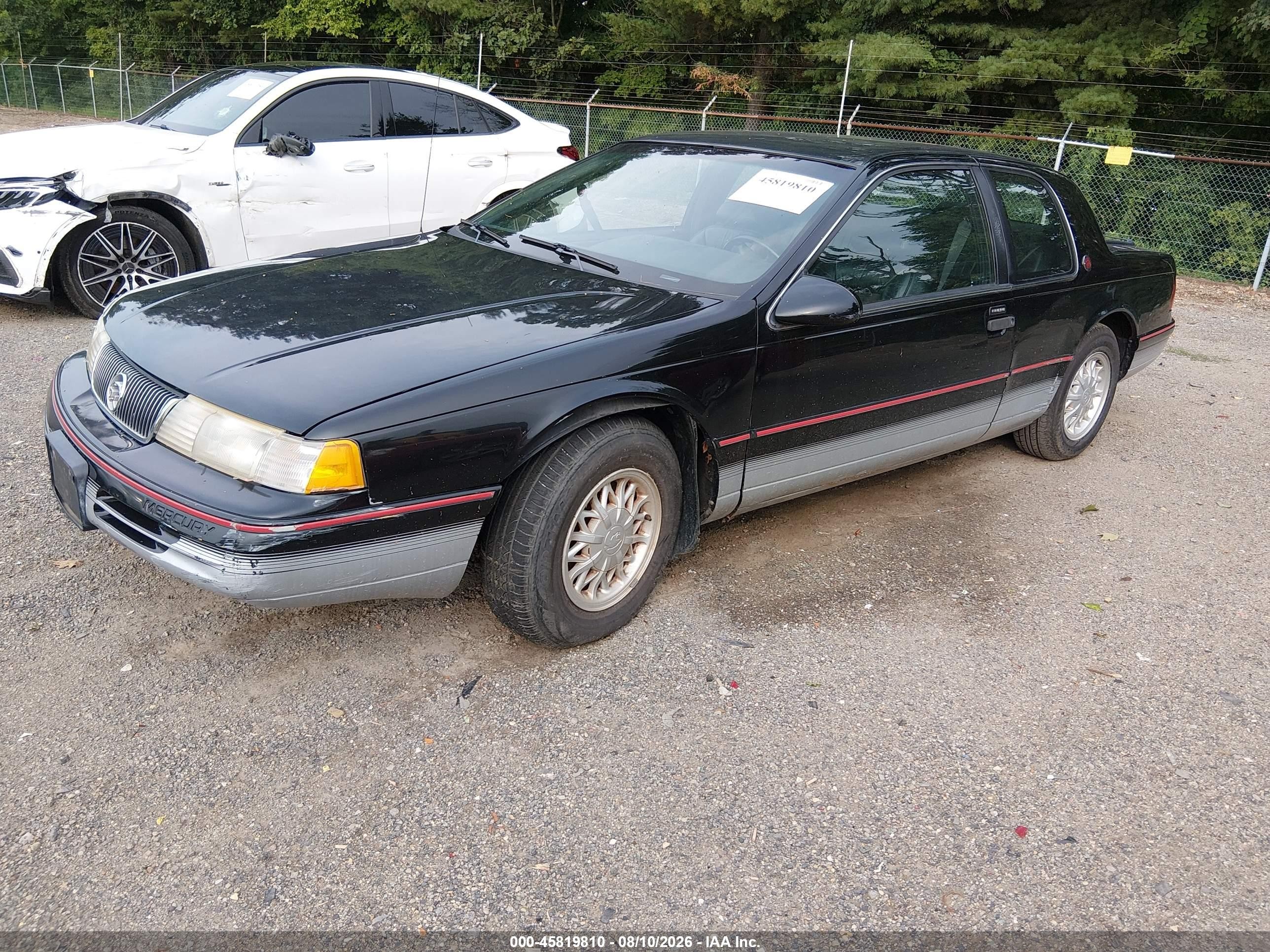 1993 Mercury Cougar Xr7 Black vin: 1MEPM6240PH634330