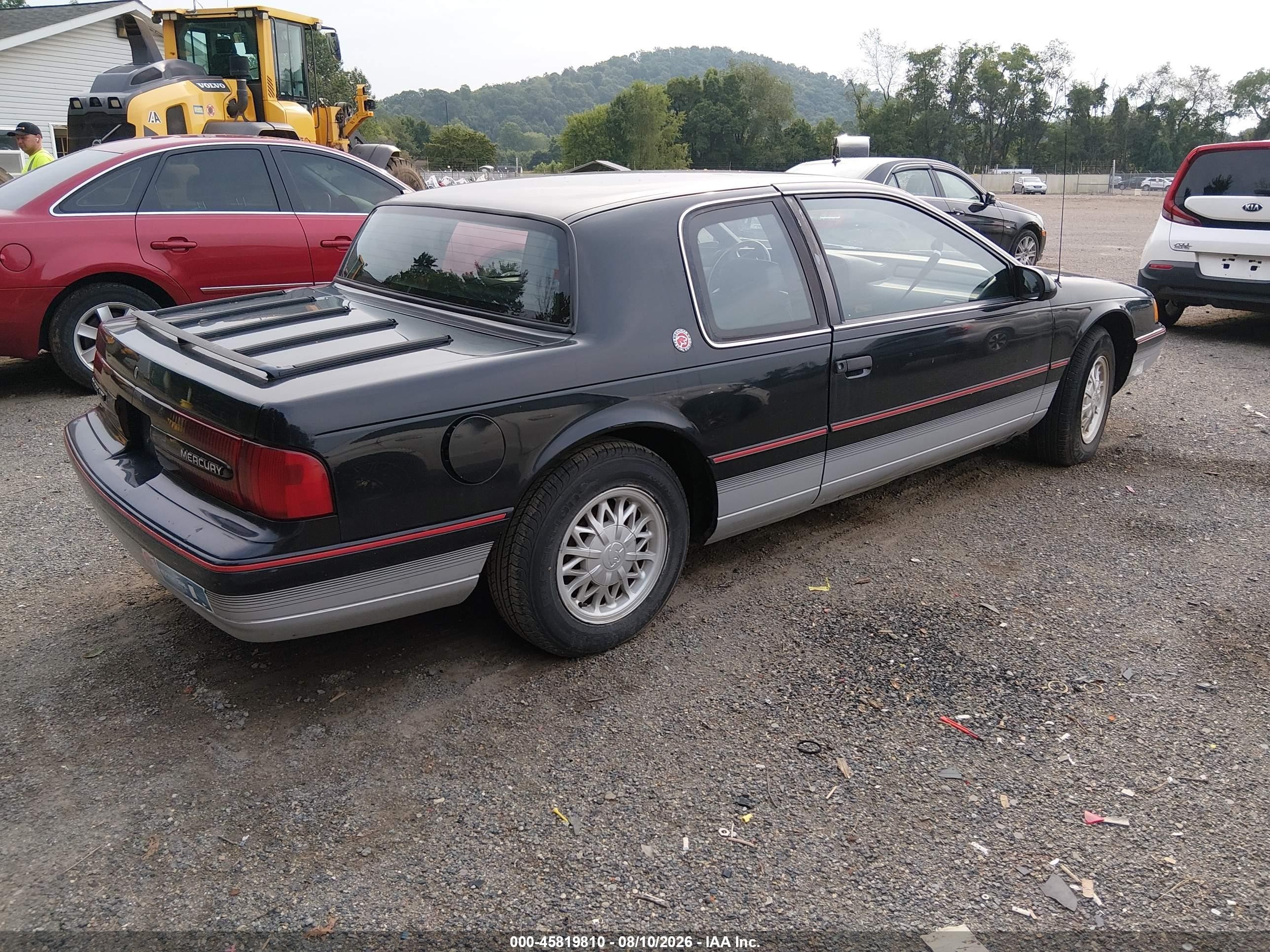 1993 Mercury Cougar Xr7 Black vin: 1MEPM6240PH634330