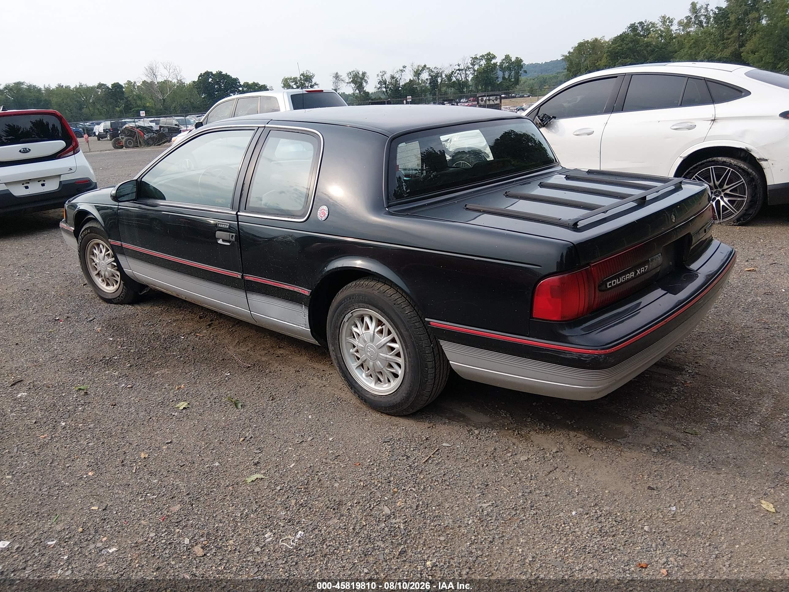 1993 Mercury Cougar Xr7 Black vin: 1MEPM6240PH634330