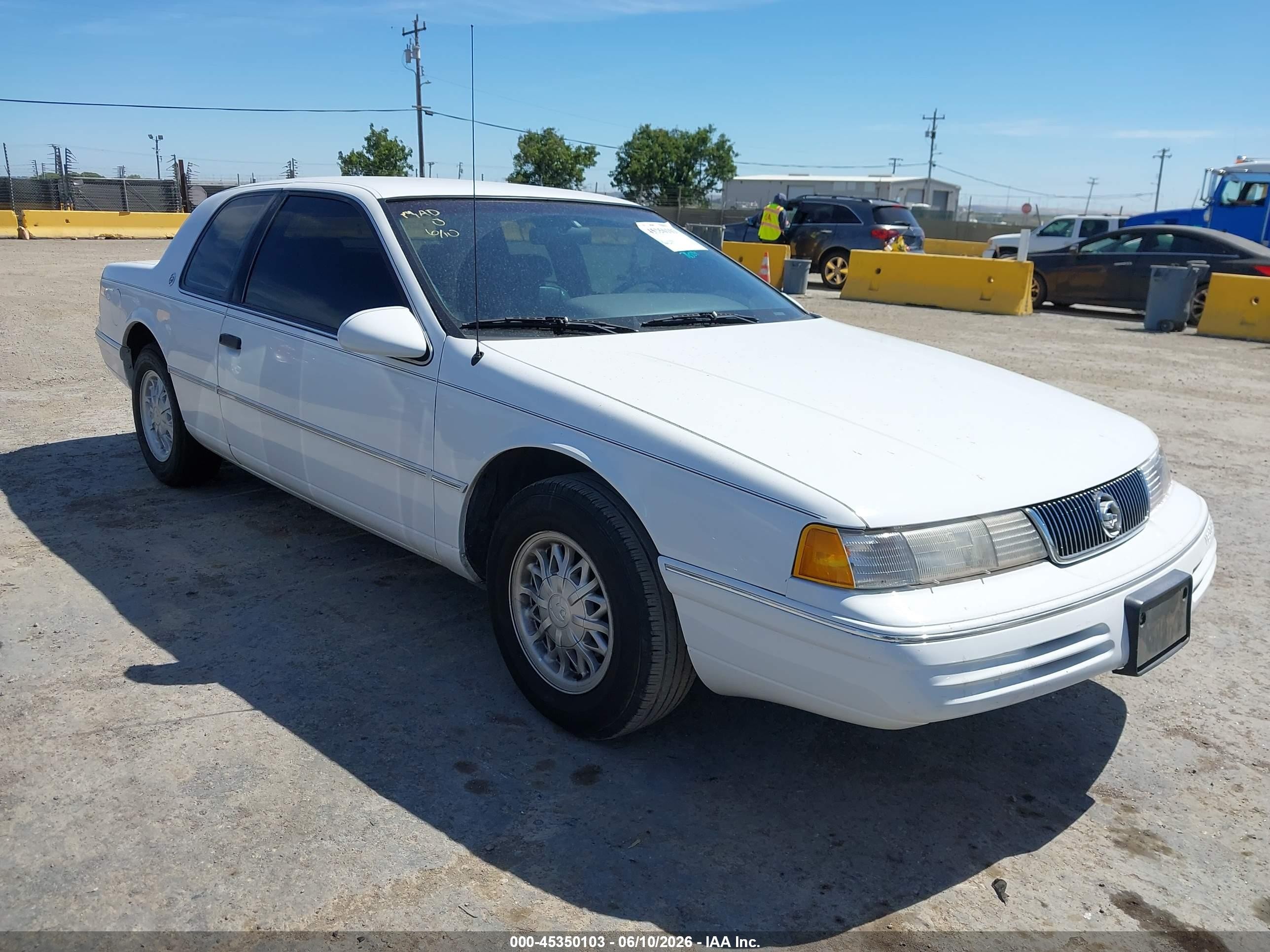 1993 Mercury Cougar Xr7 White vin: 1MEPM6242PH670777