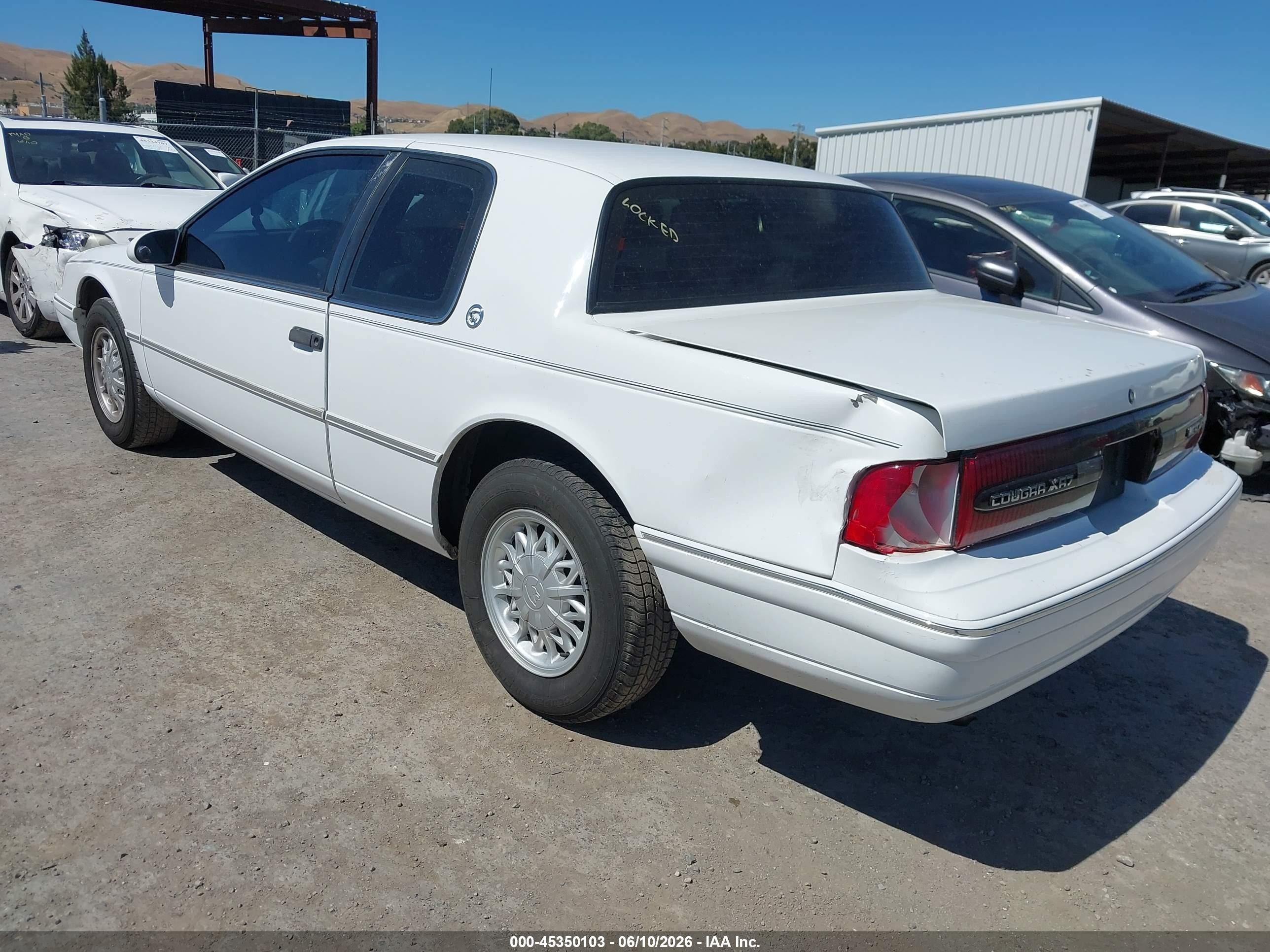 1993 Mercury Cougar Xr7 White vin: 1MEPM6242PH670777