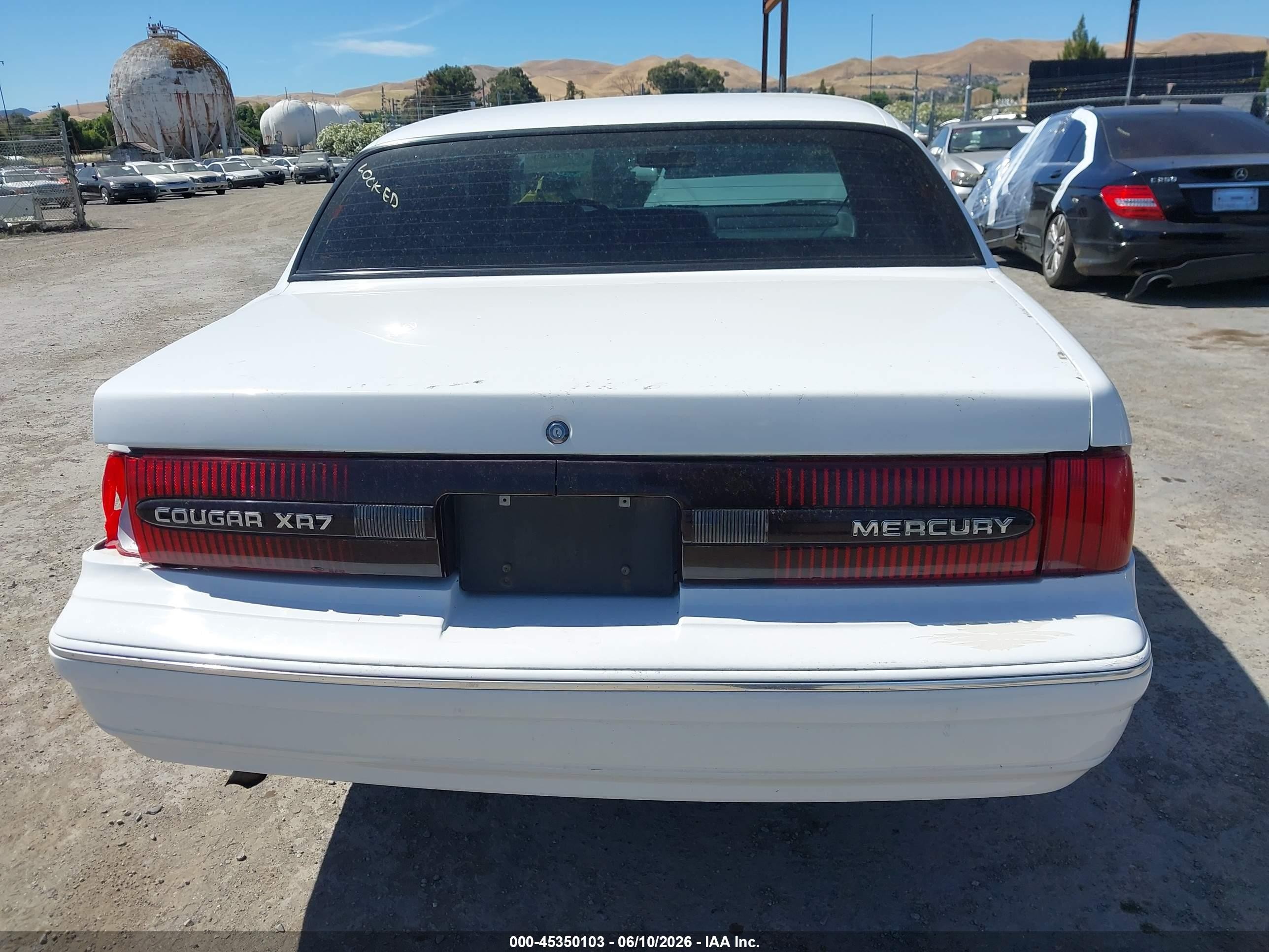 1993 Mercury Cougar Xr7 White vin: 1MEPM6242PH670777