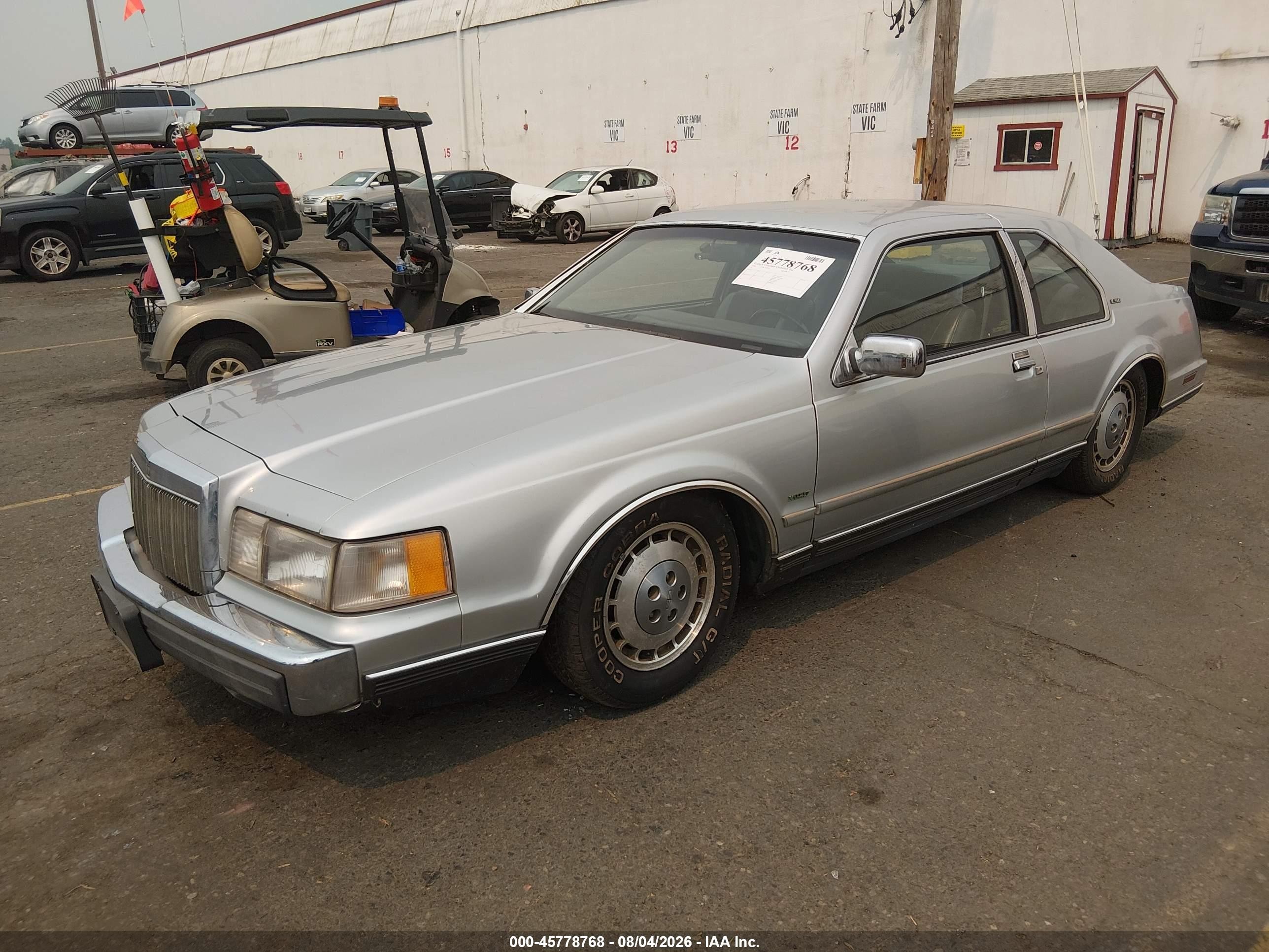 1984 Lincoln Mark Vii Silver vin: 1MRBP98F1EY704229