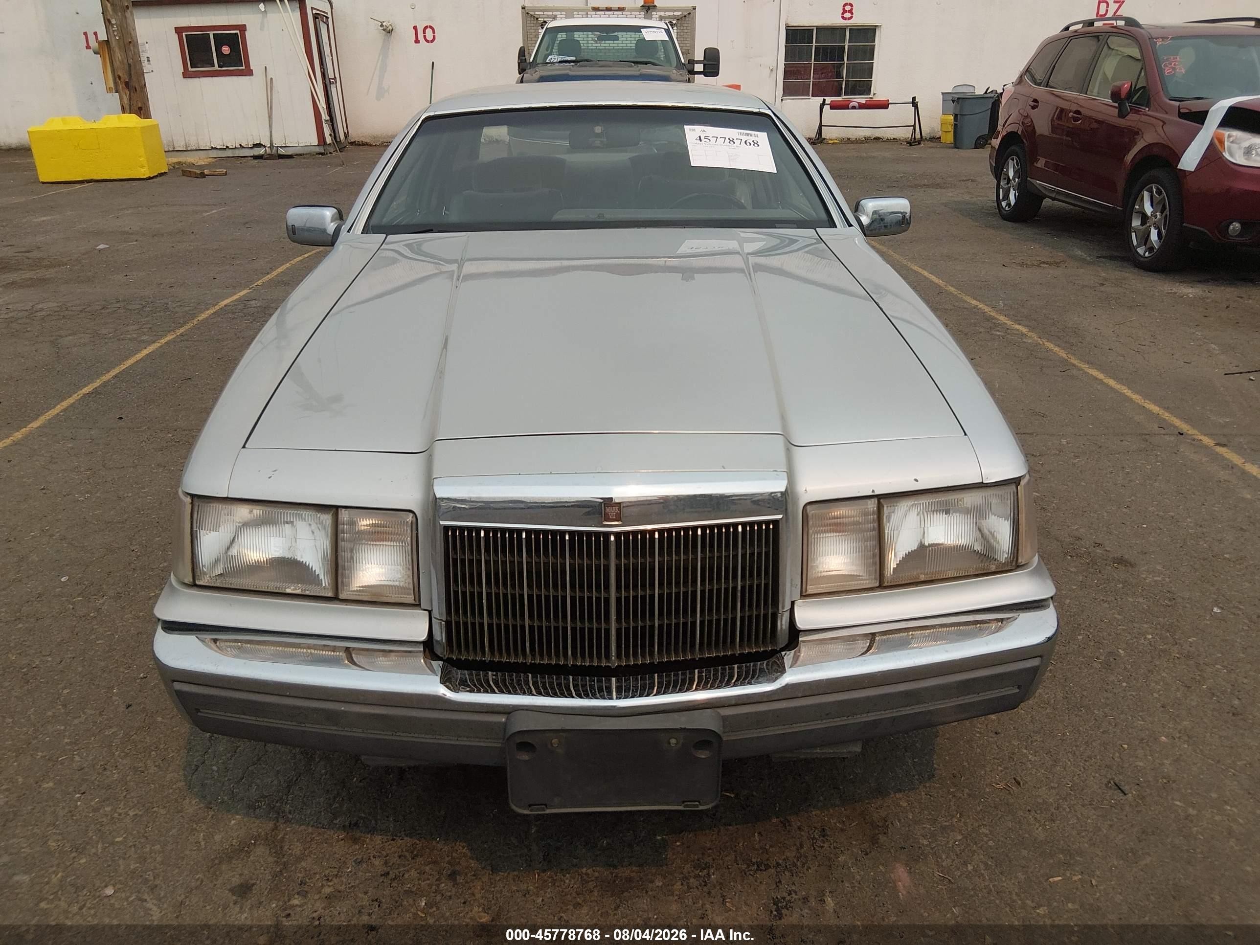 1984 Lincoln Mark Vii Silver vin: 1MRBP98F1EY704229