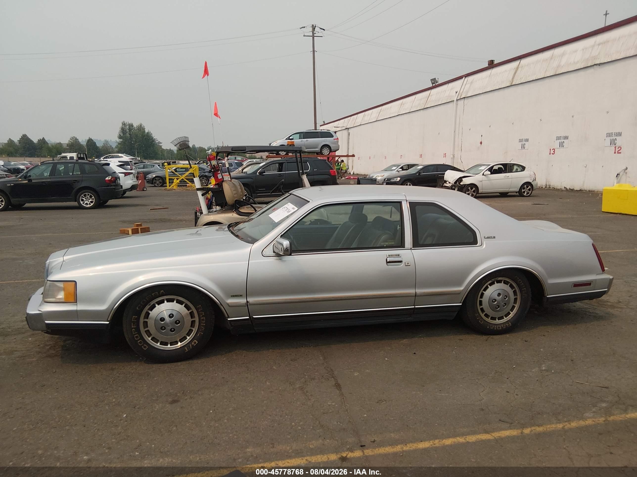 1984 Lincoln Mark Vii Silver vin: 1MRBP98F1EY704229
