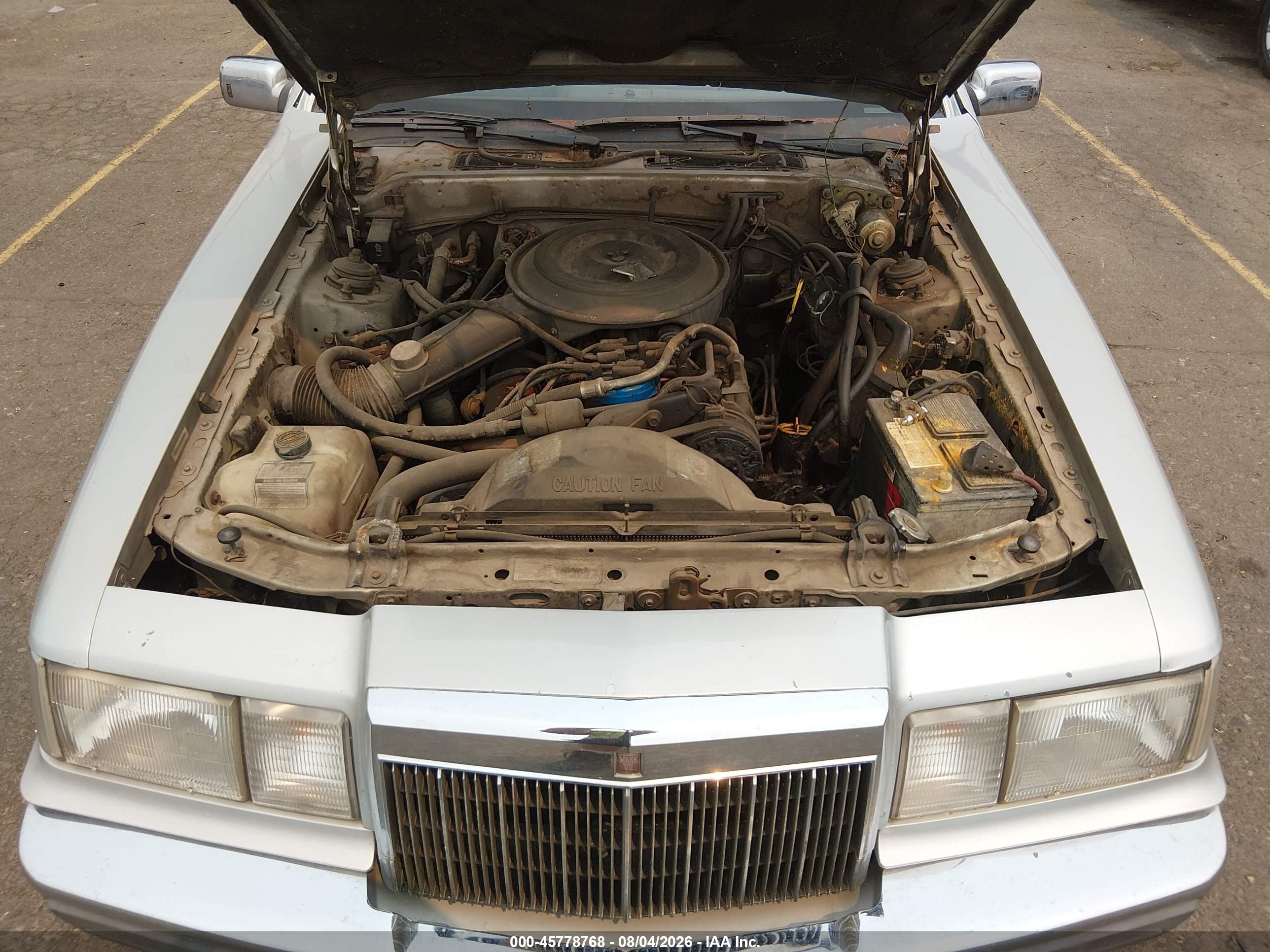 1984 Lincoln Mark Vii Silver vin: 1MRBP98F1EY704229