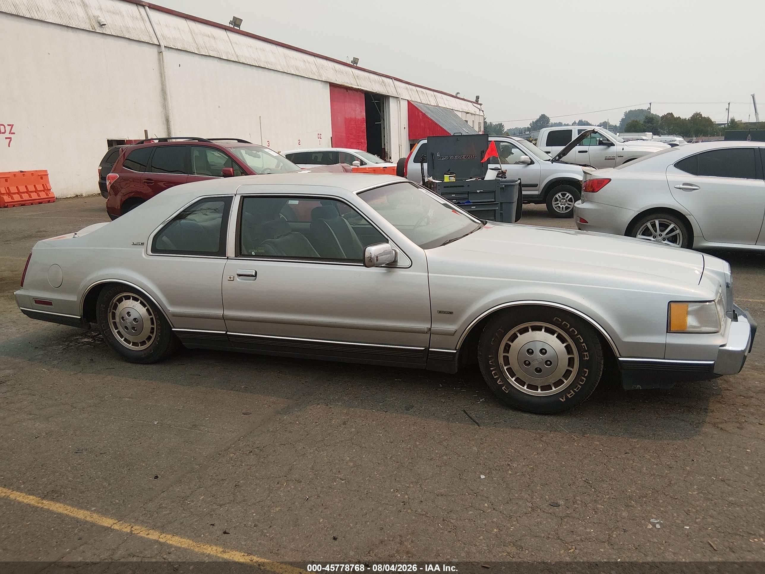 1984 Lincoln Mark Vii Silver vin: 1MRBP98F1EY704229