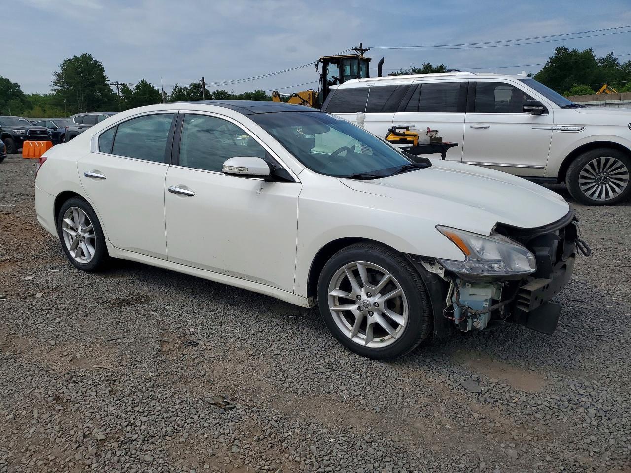 2009 Nissan Maxima 3.5 S White vin: 1N4AA51E09C812439