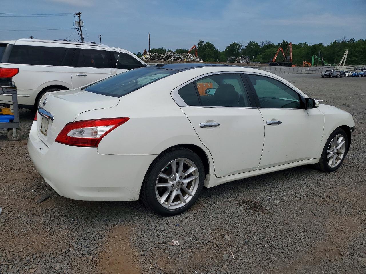 2009 Nissan Maxima 3.5 S White vin: 1N4AA51E09C812439