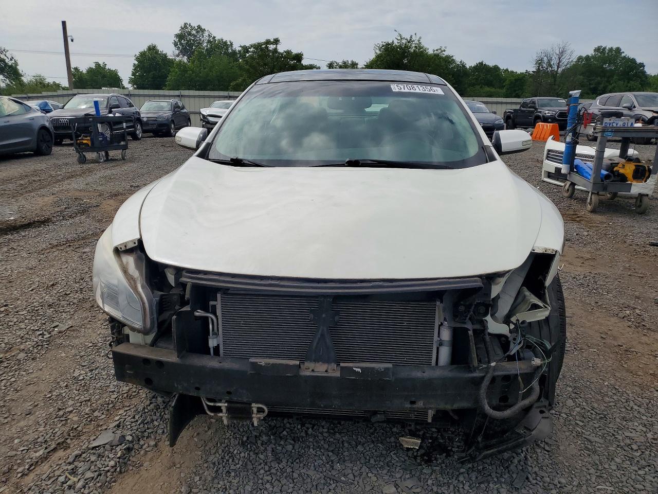 2009 Nissan Maxima 3.5 S White vin: 1N4AA51E09C812439