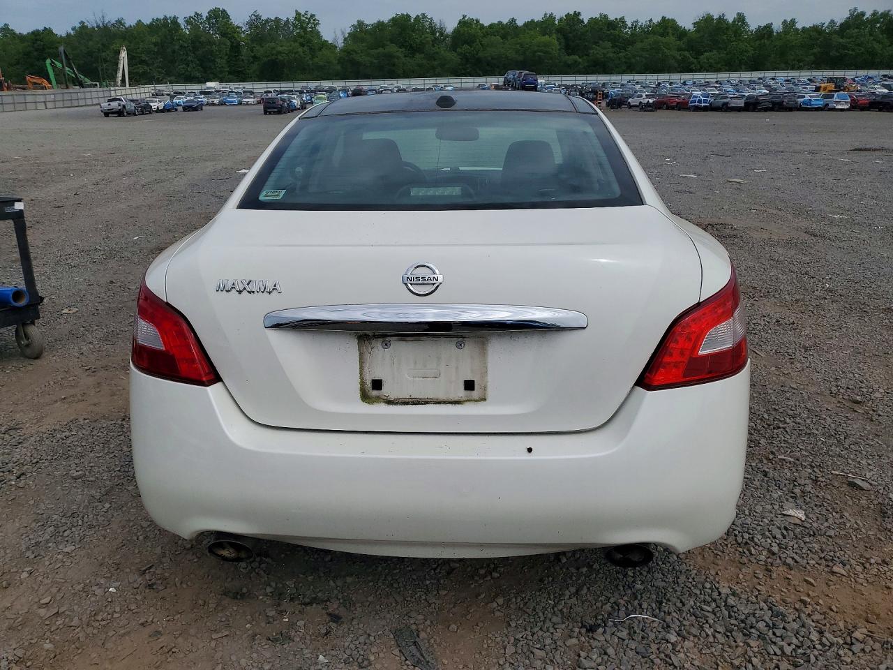 2009 Nissan Maxima 3.5 S White vin: 1N4AA51E09C812439