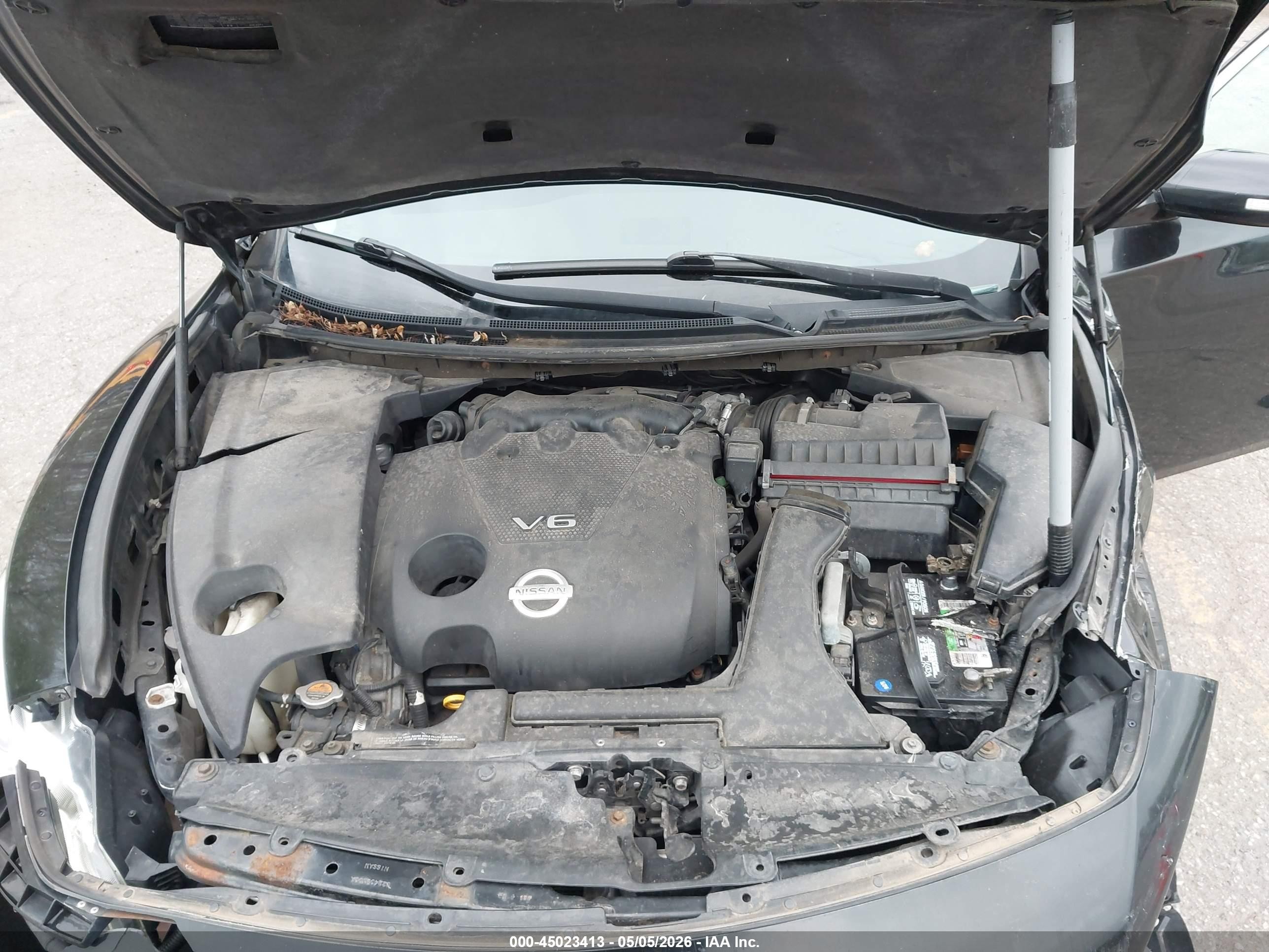 2009 Nissan Maxima 3.5 Sv Black vin: 1N4AA51E09C814417