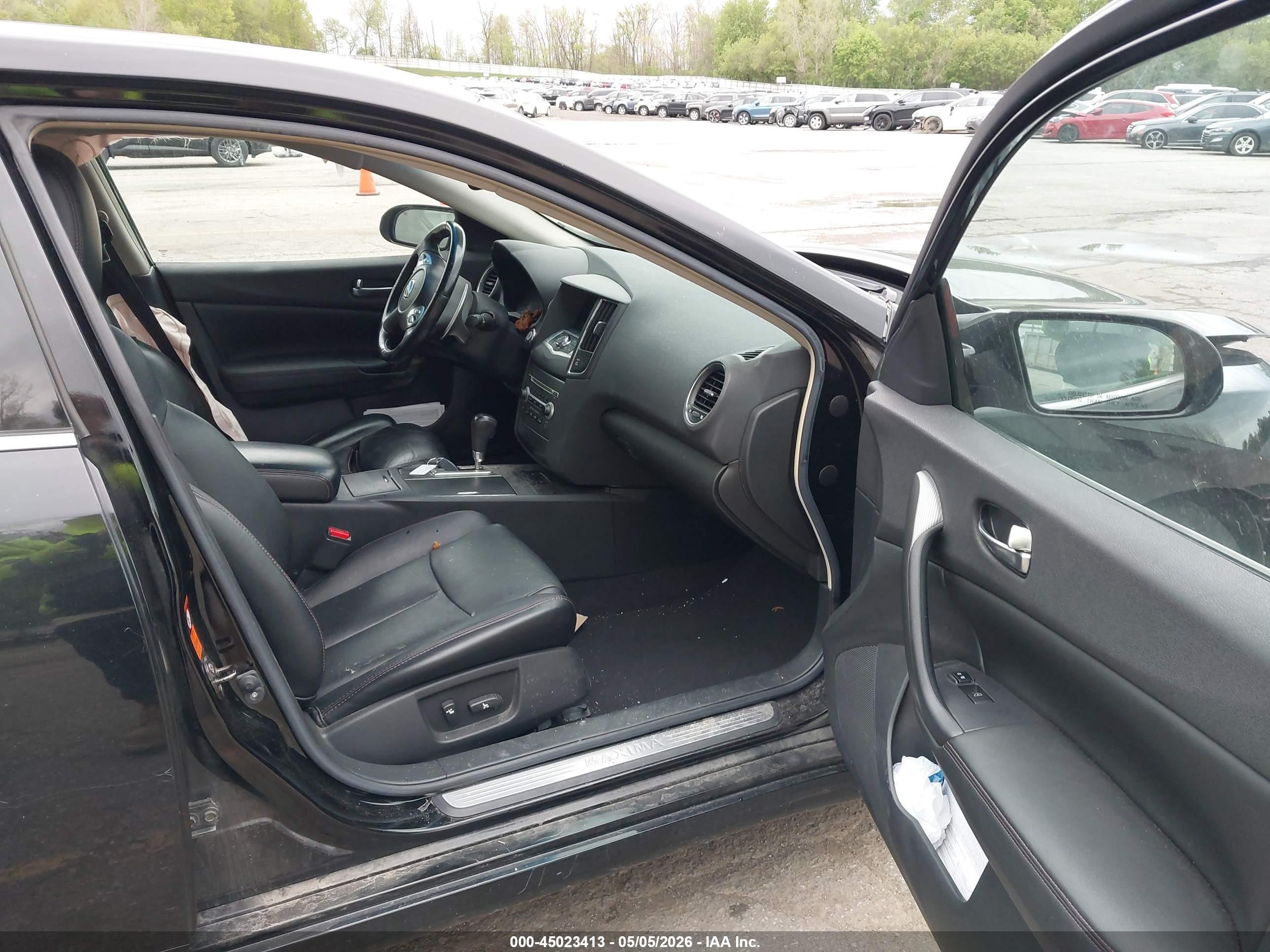 2009 Nissan Maxima 3.5 Sv Black vin: 1N4AA51E09C814417
