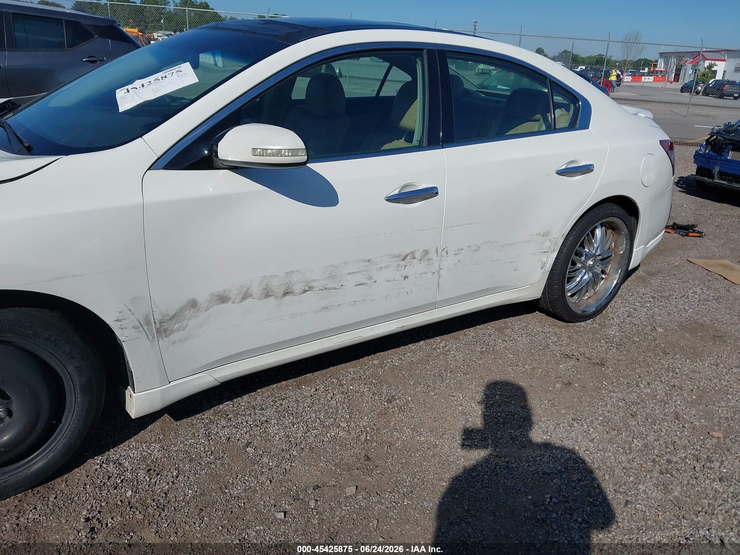 2009 Nissan Maxima 3.5 Sv Белый vin: 1N4AA51E09C830259