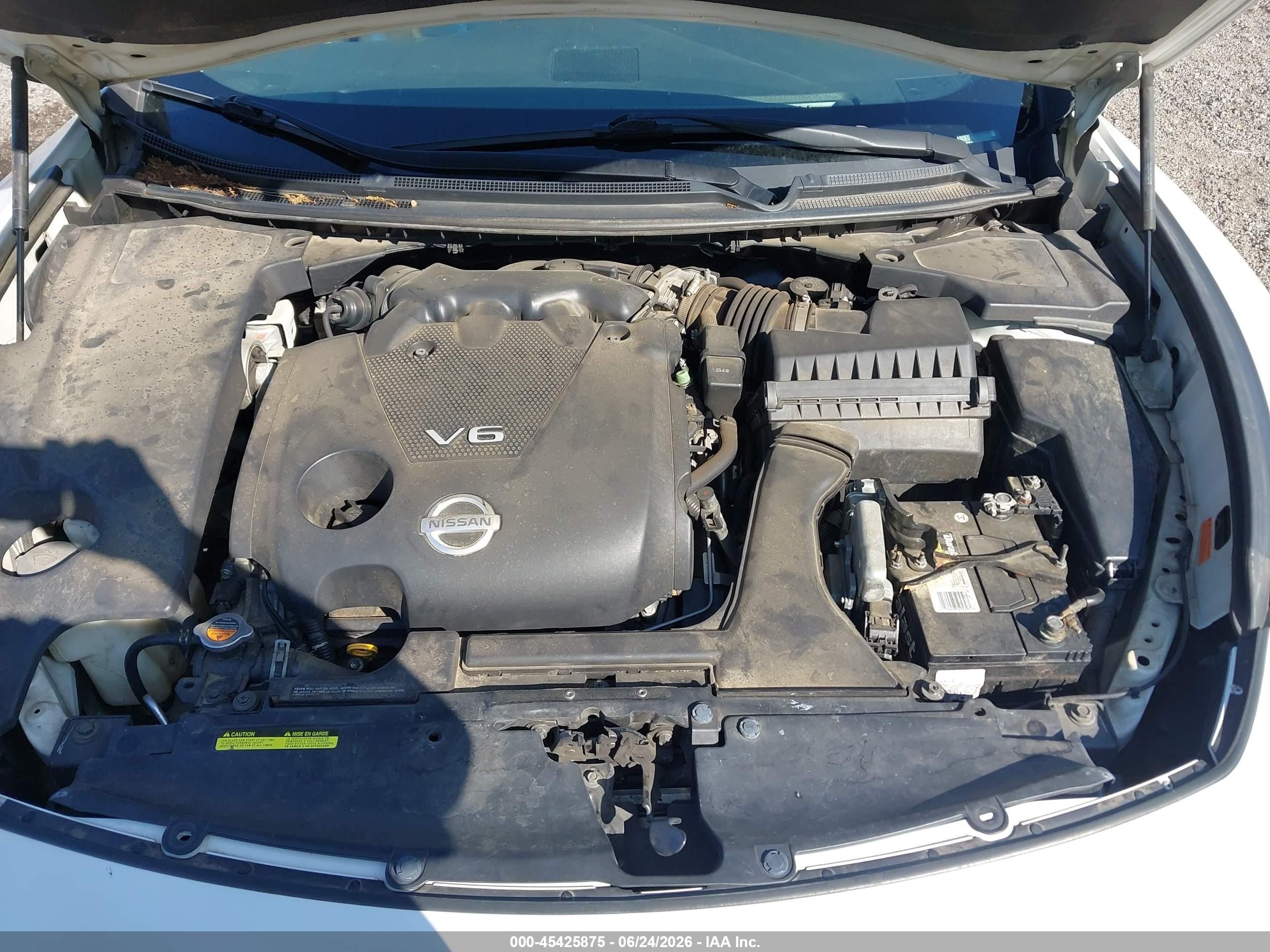 2009 Nissan Maxima 3.5 Sv Белый vin: 1N4AA51E09C830259