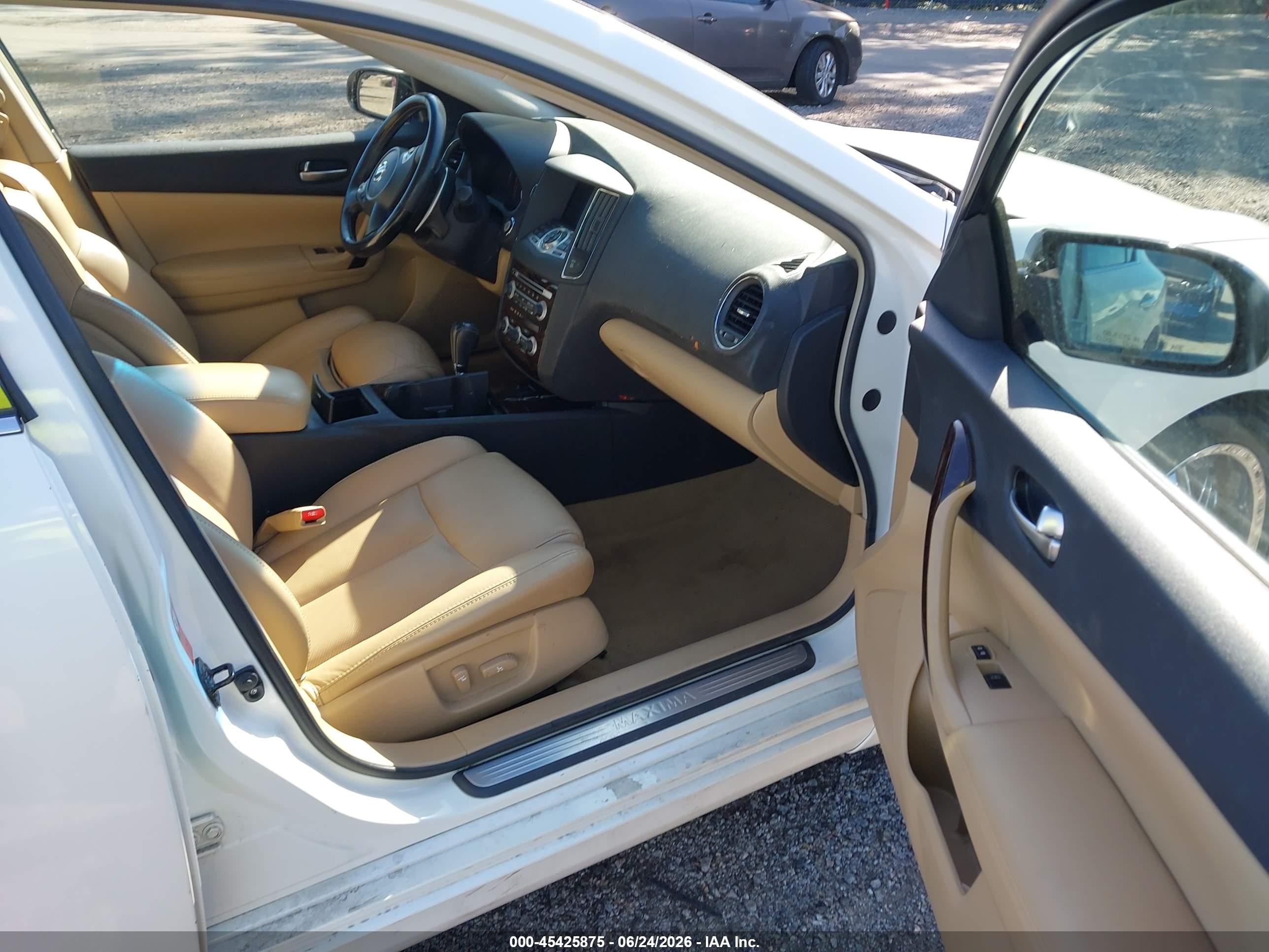 2009 Nissan Maxima 3.5 Sv Белый vin: 1N4AA51E09C830259