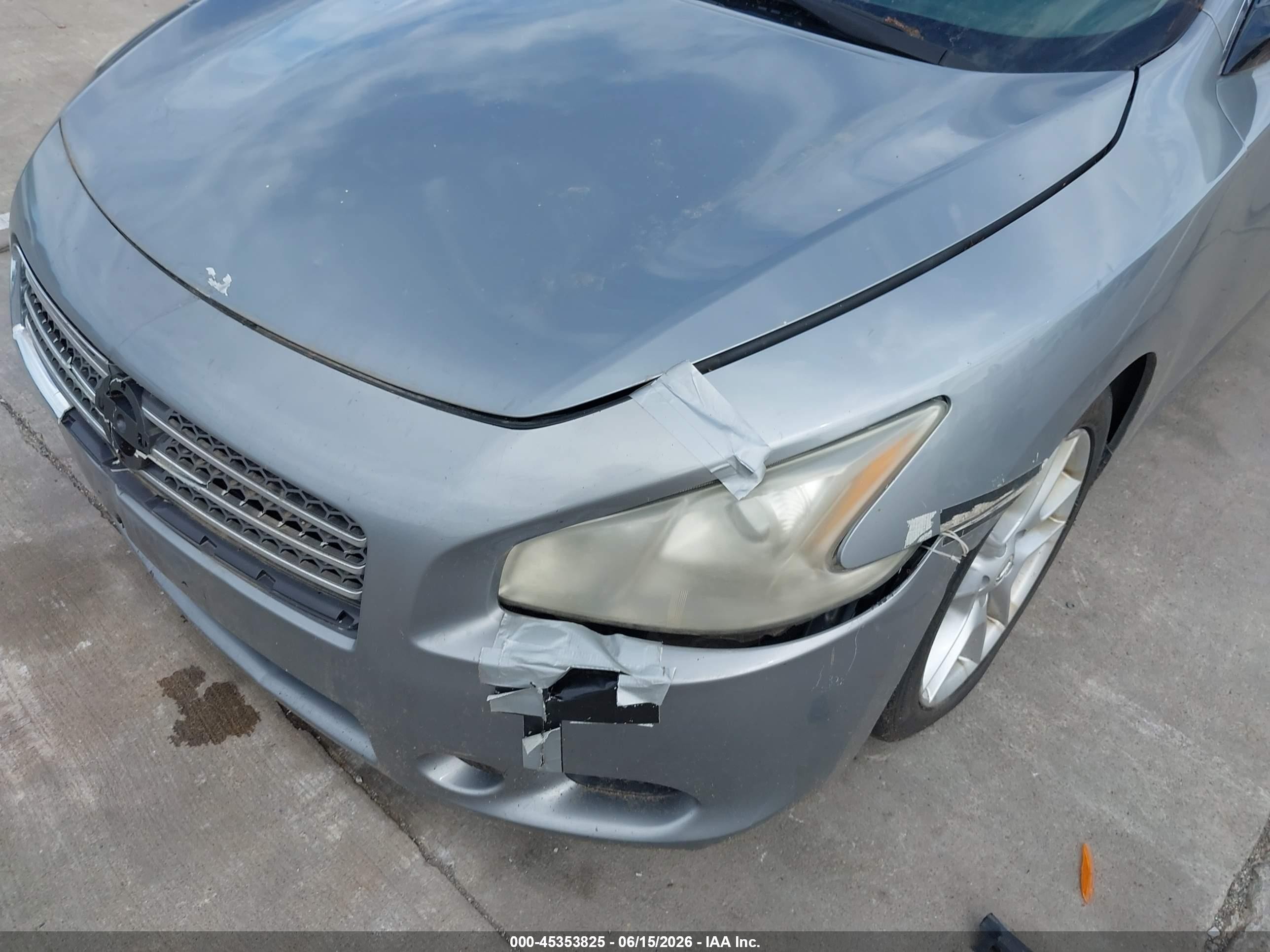 2009 Nissan Maxima 3.5 S Silver vin: 1N4AA51E09C839480