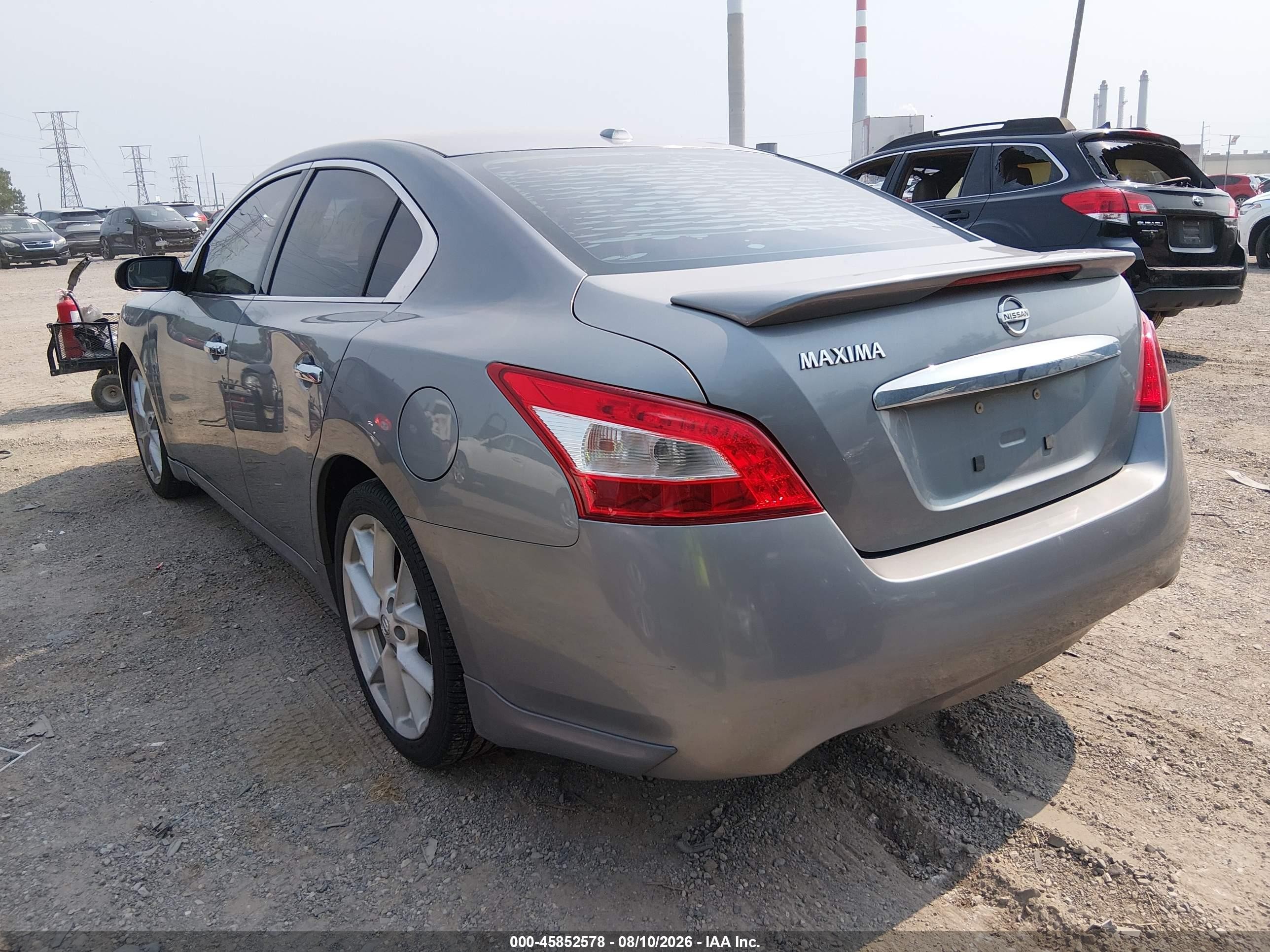 2009 Nissan Maxima 3.5 Sv Gray vin: 1N4AA51E09C846185