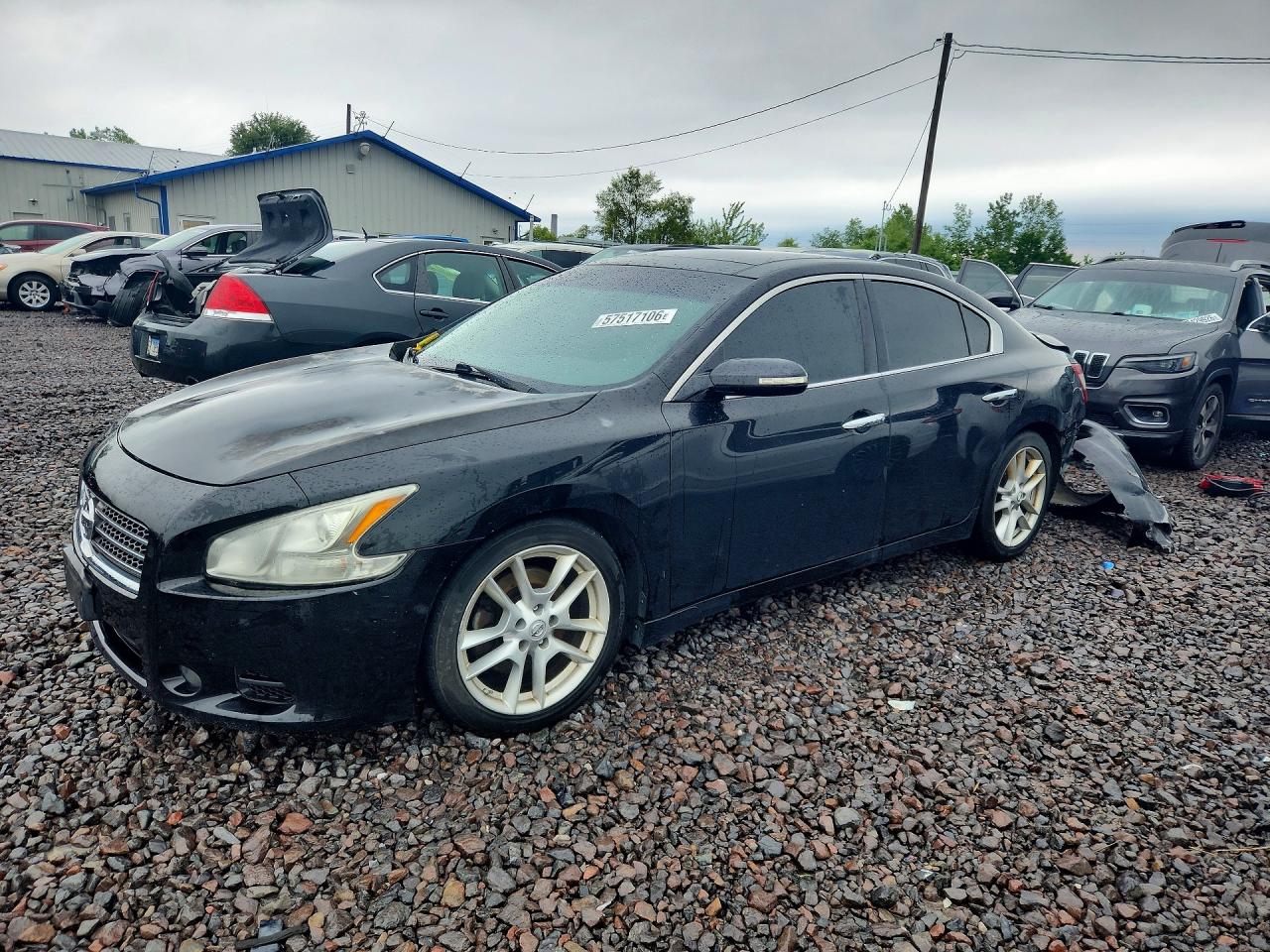 2009 Nissan Maxima 3.5 S Black vin: 1N4AA51E09C856974