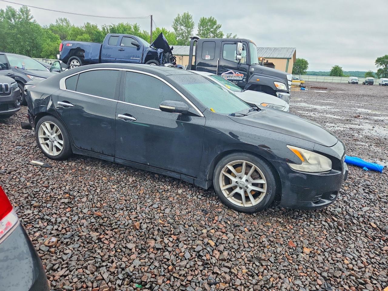 2009 Nissan Maxima 3.5 S Black vin: 1N4AA51E09C856974