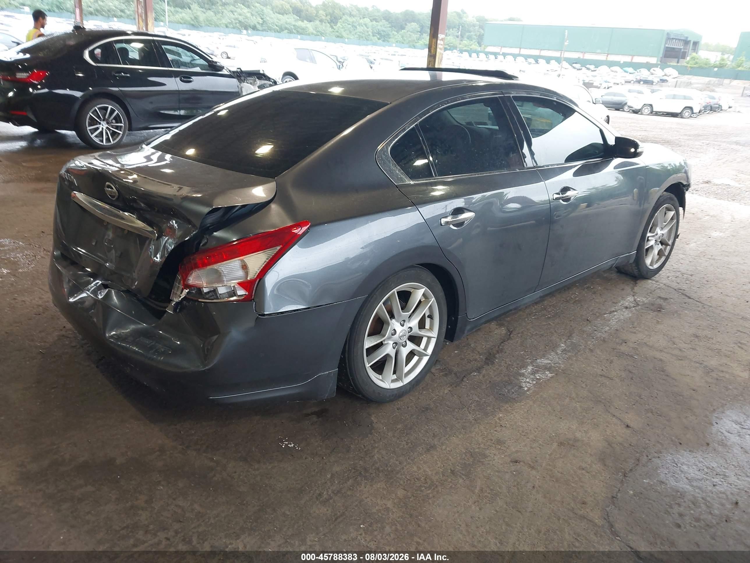 2009 Nissan Maxima 3.5 Sv Black vin: 1N4AA51E19C801532
