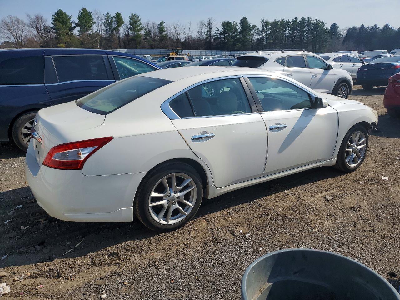 2009 Nissan Maxima 3.5 S White vin: 1N4AA51E19C802101