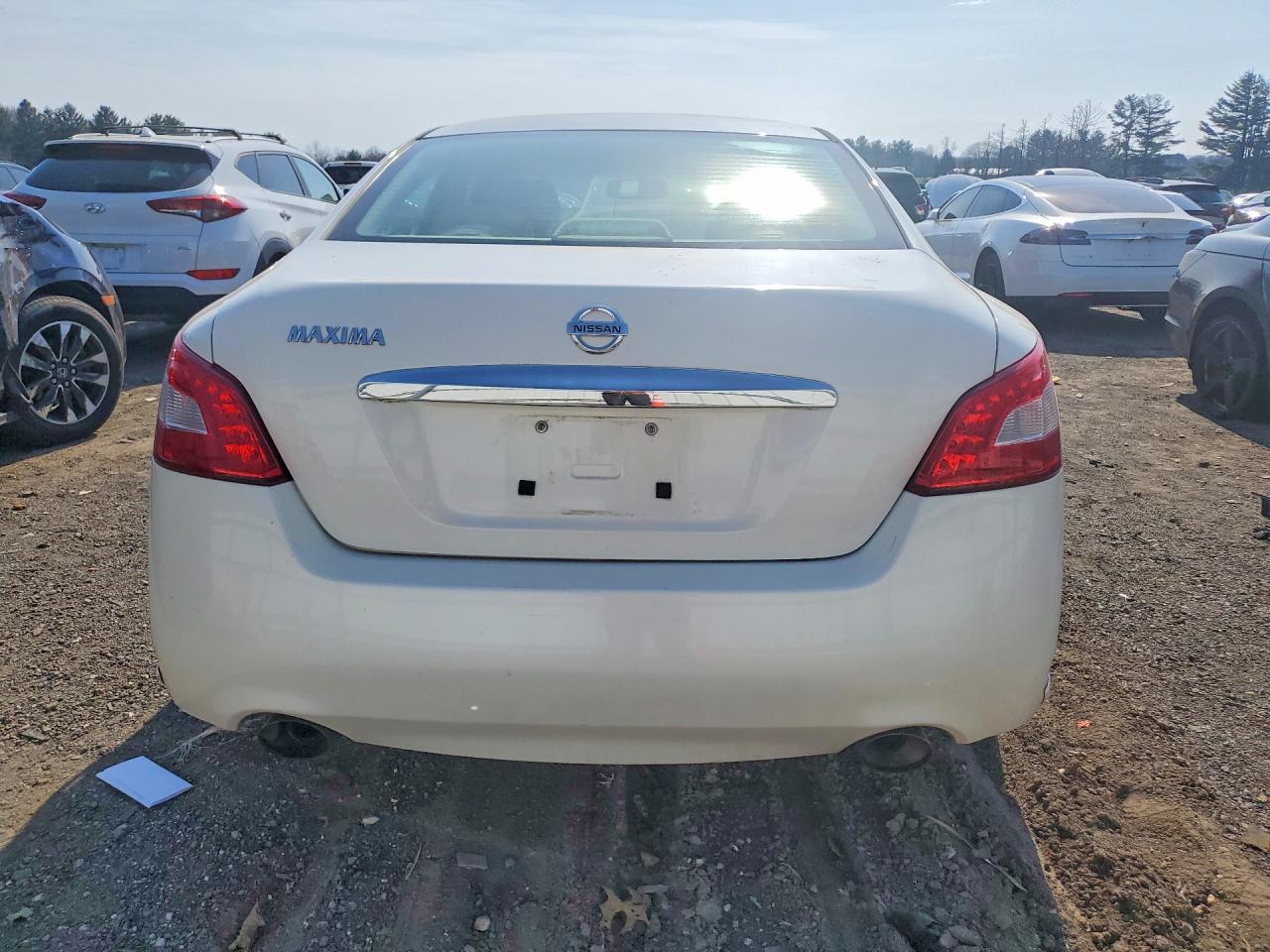 2009 Nissan Maxima 3.5 S White vin: 1N4AA51E19C802101