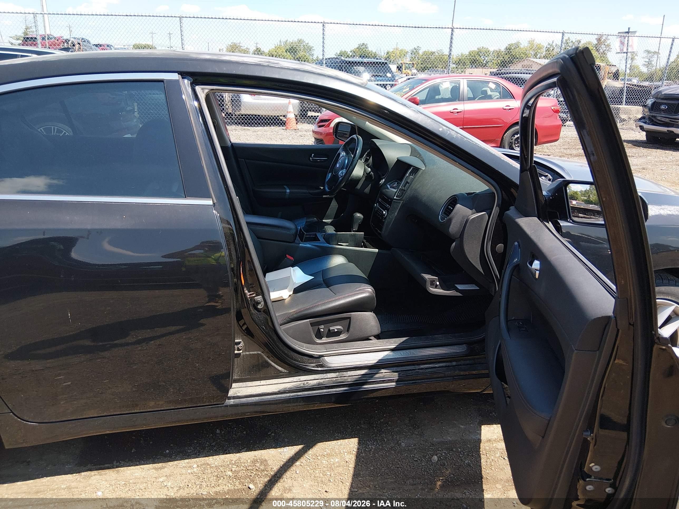 2009 Nissan Maxima 3.5 Sv Black vin: 1N4AA51E19C827239