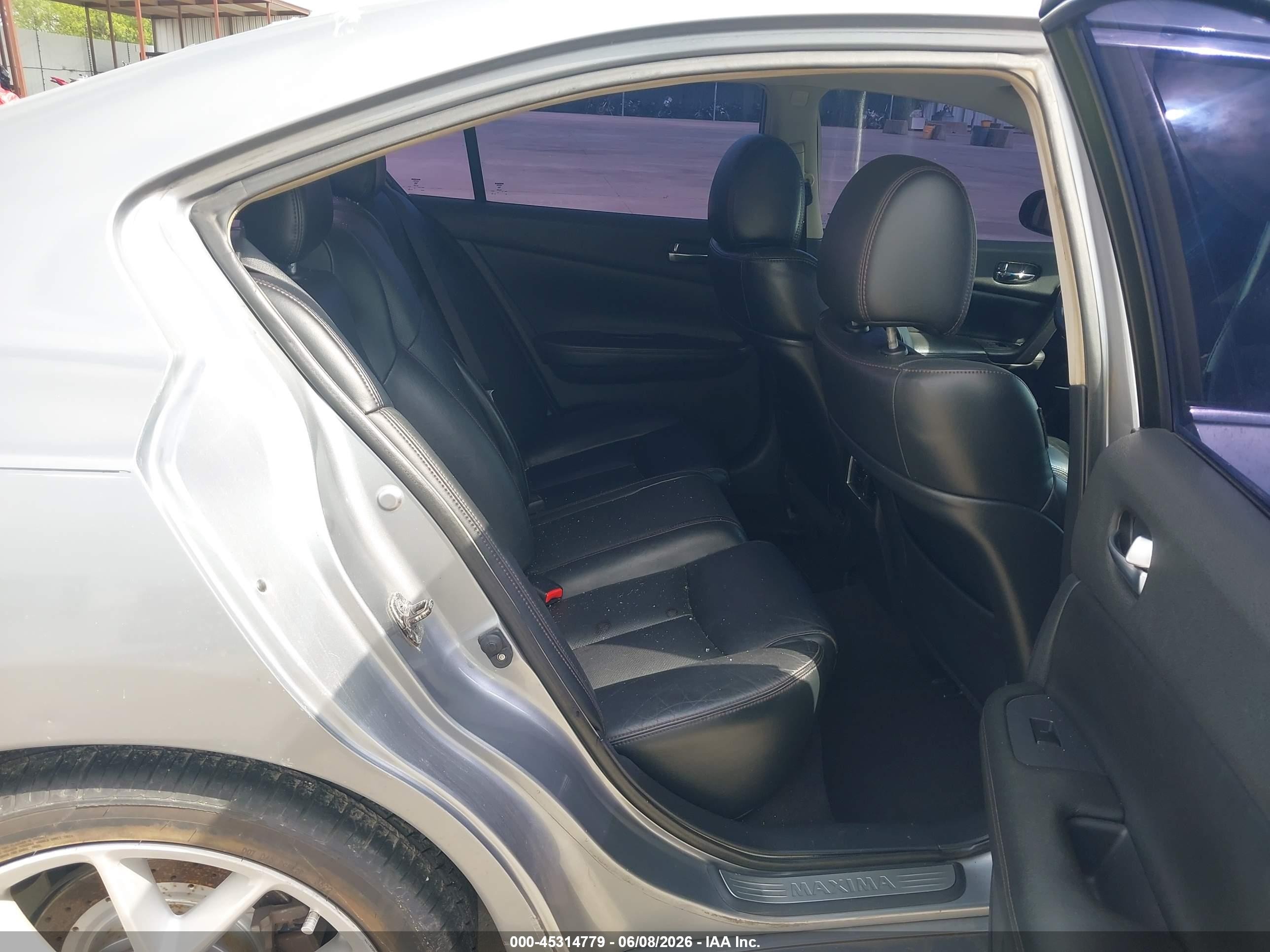 2009 Nissan Maxima 3.5 Sv Gray vin: 1N4AA51E19C831467