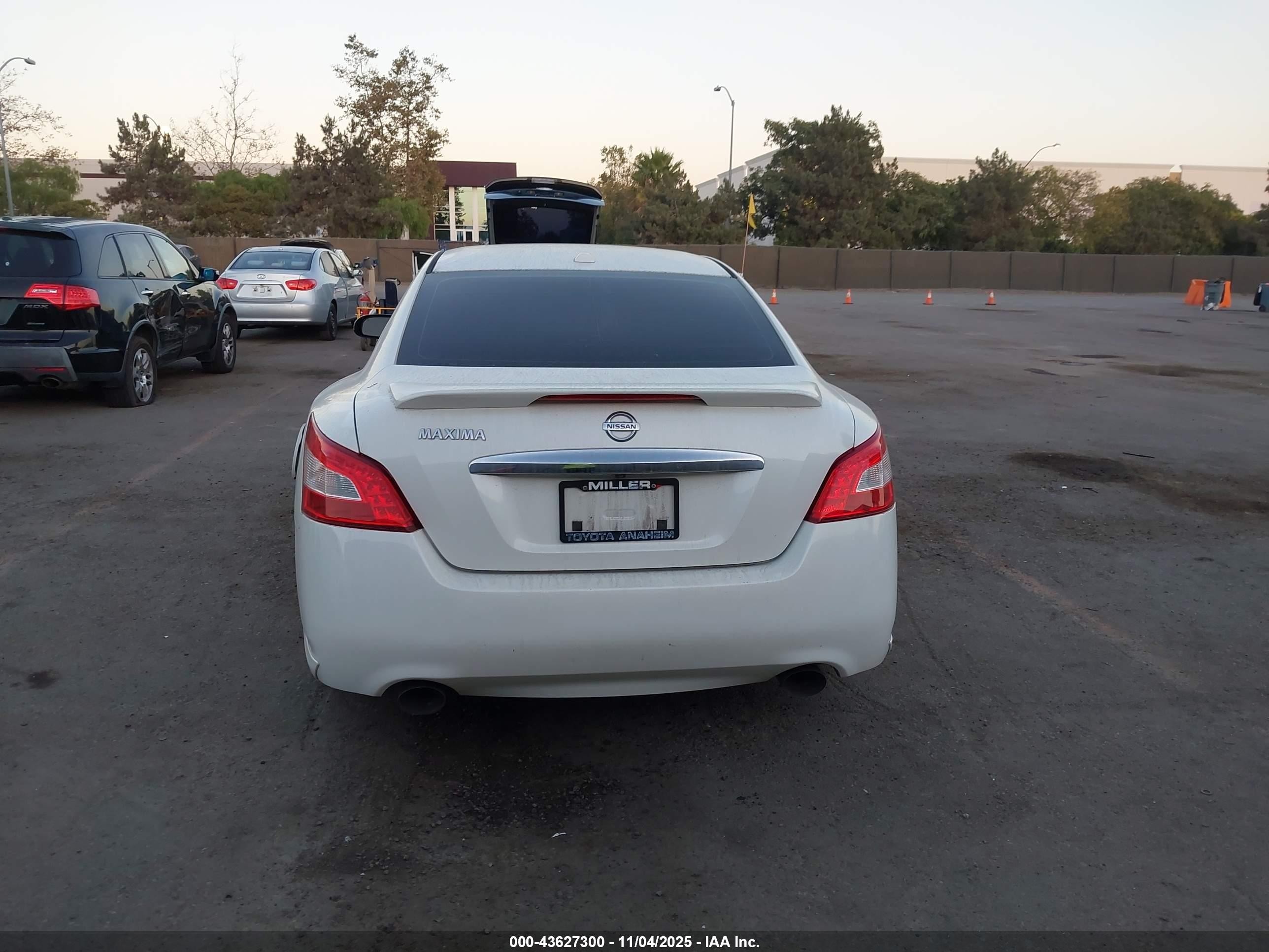 2009 Nissan Maxima 3.5 Sv White vin: 1N4AA51E19C844087