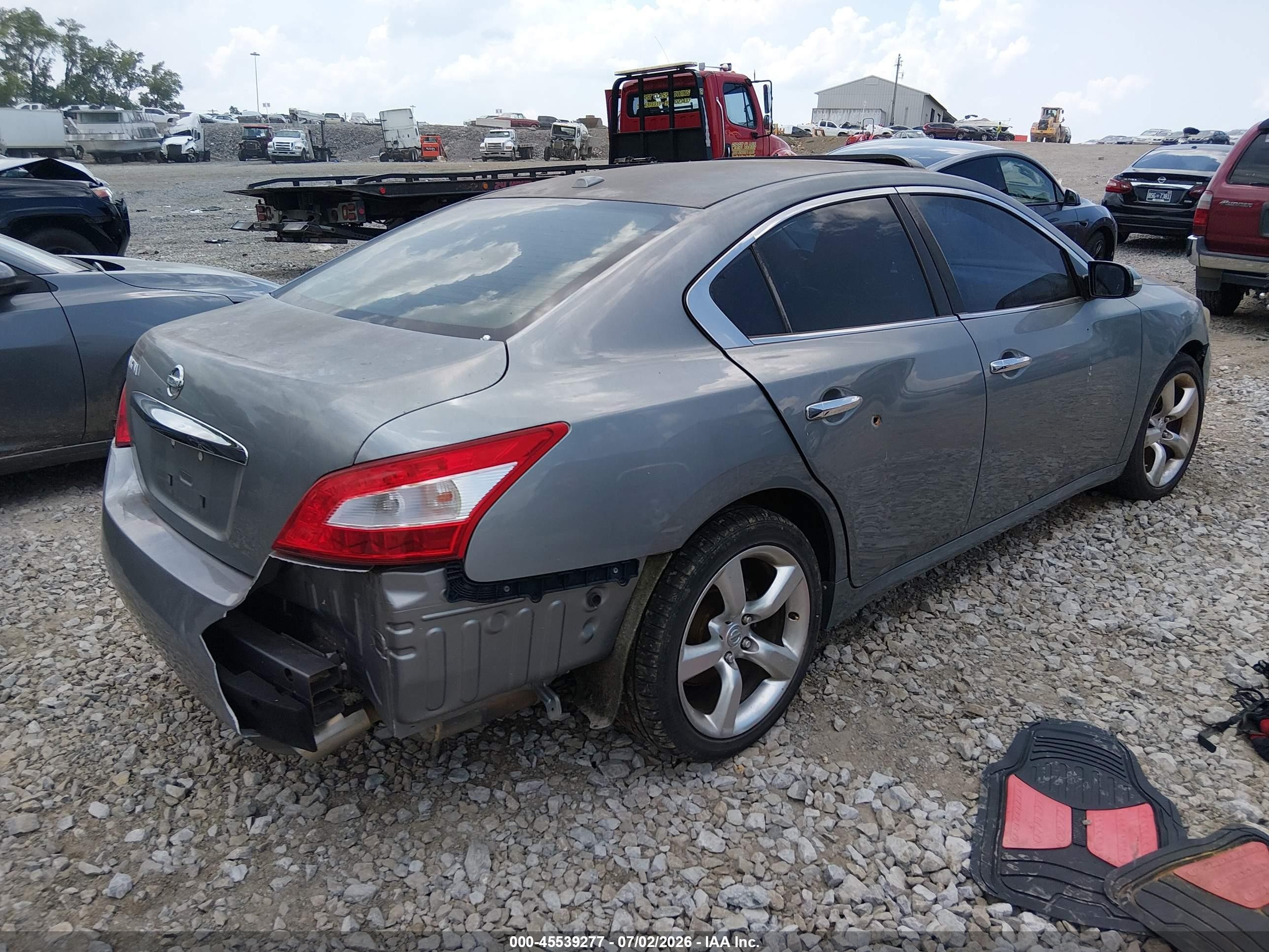 2009 Nissan Maxima 3.5 Sv Silver vin: 1N4AA51E29C814449