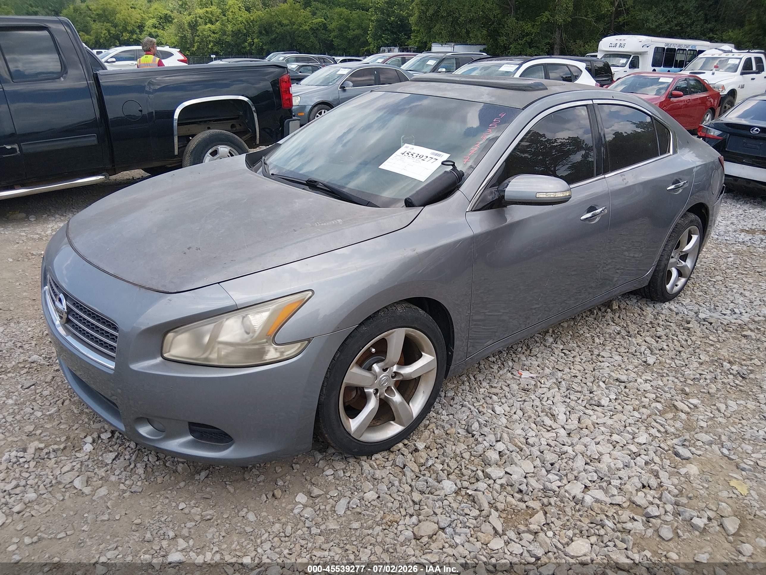 2009 Nissan Maxima 3.5 Sv Silver vin: 1N4AA51E29C814449