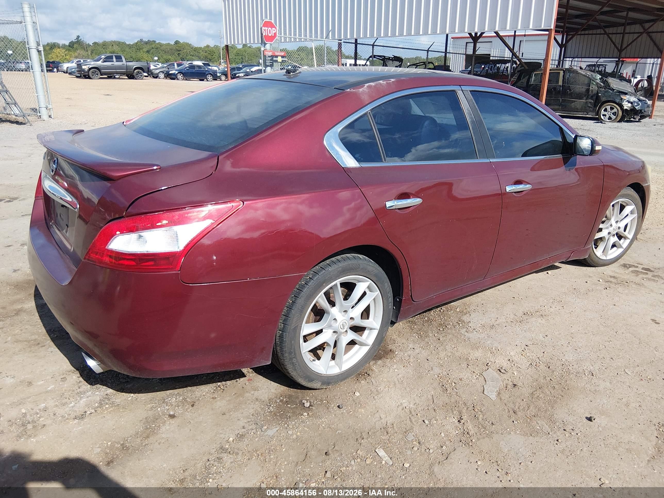 2009 Nissan Maxima 3.5 Sv Maroon vin: 1N4AA51E29C836712