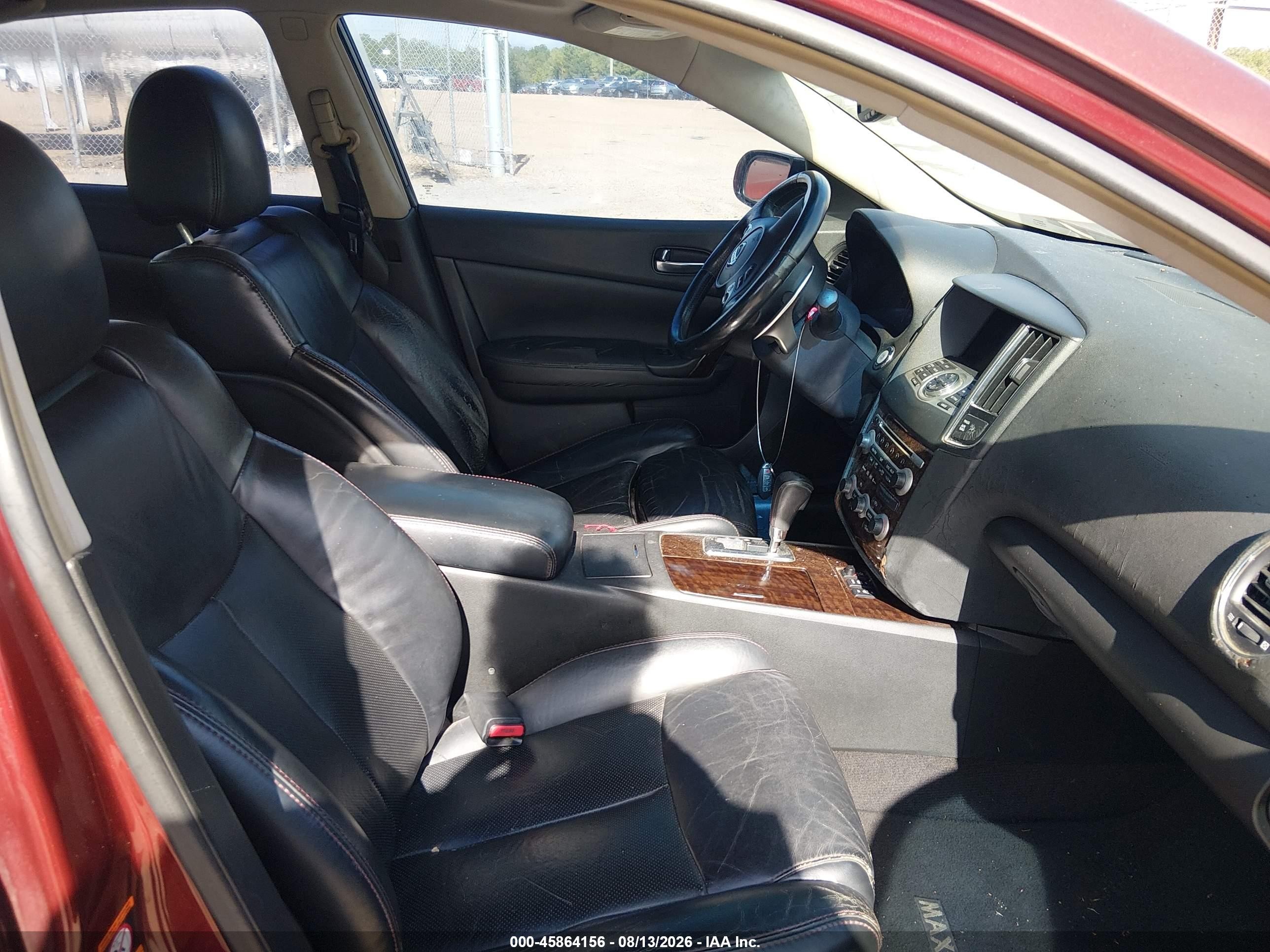 2009 Nissan Maxima 3.5 Sv Maroon vin: 1N4AA51E29C836712