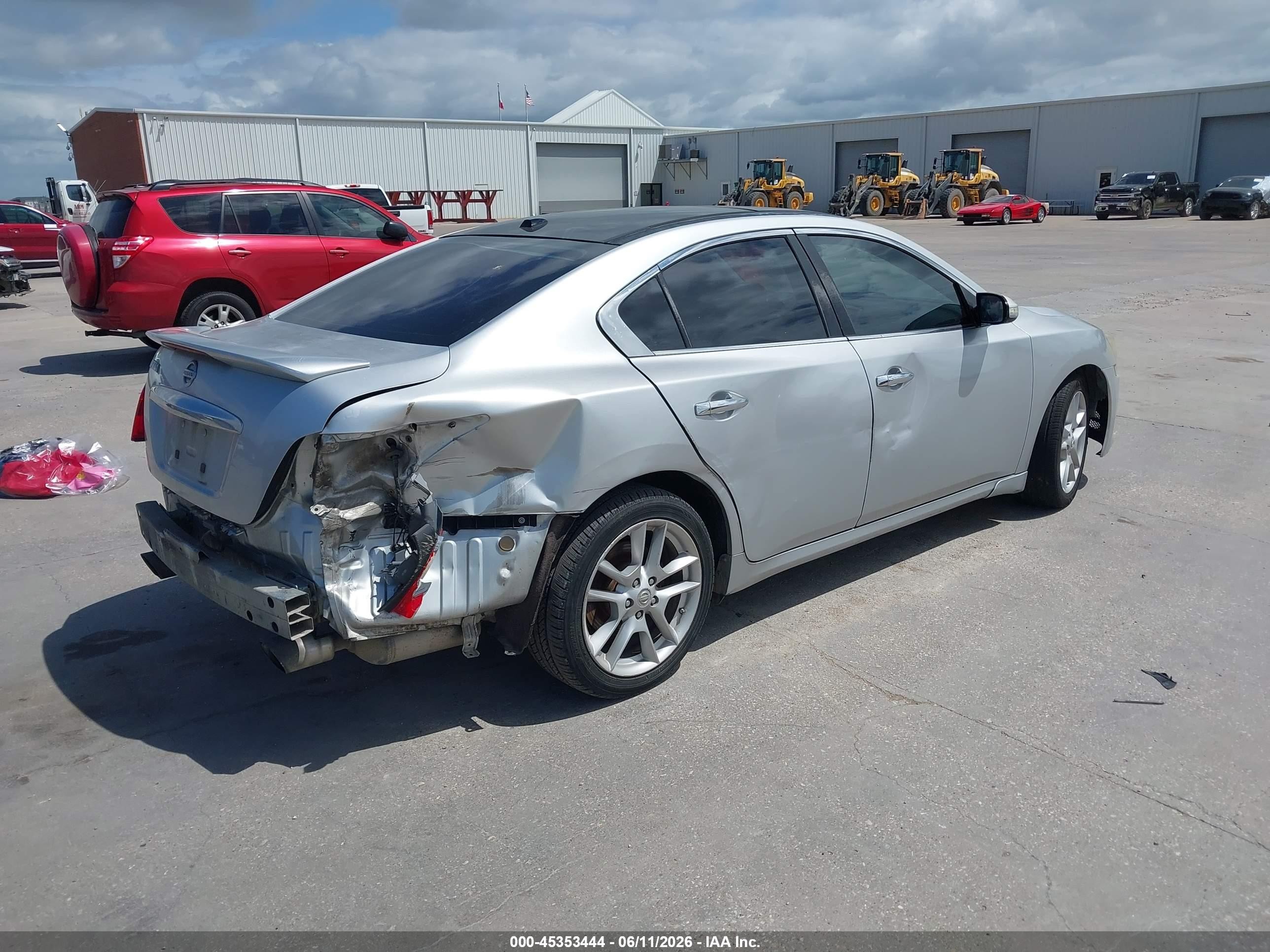 2009 Nissan Maxima 3.5 Sv Silver vin: 1N4AA51E39C802830