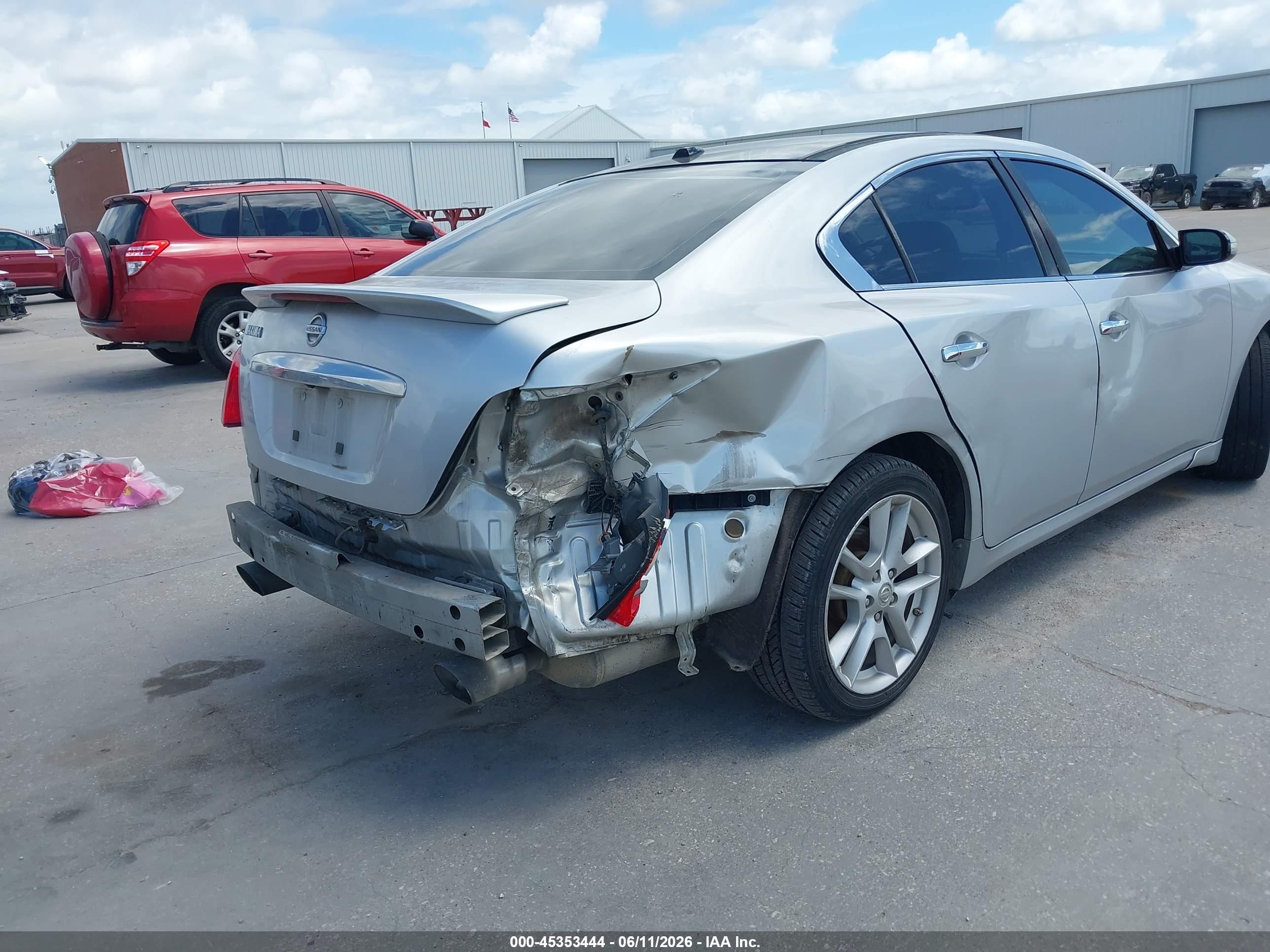 2009 Nissan Maxima 3.5 Sv Silver vin: 1N4AA51E39C802830