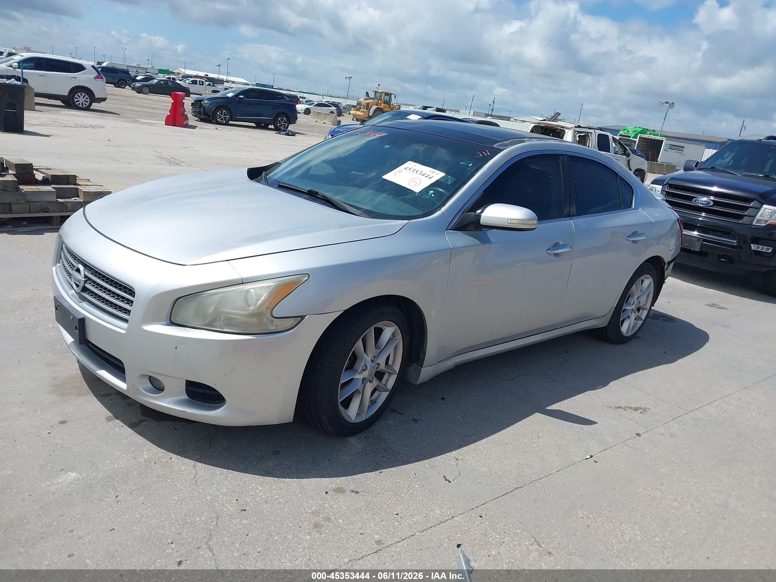 2009 Nissan Maxima 3.5 Sv Silver vin: 1N4AA51E39C802830