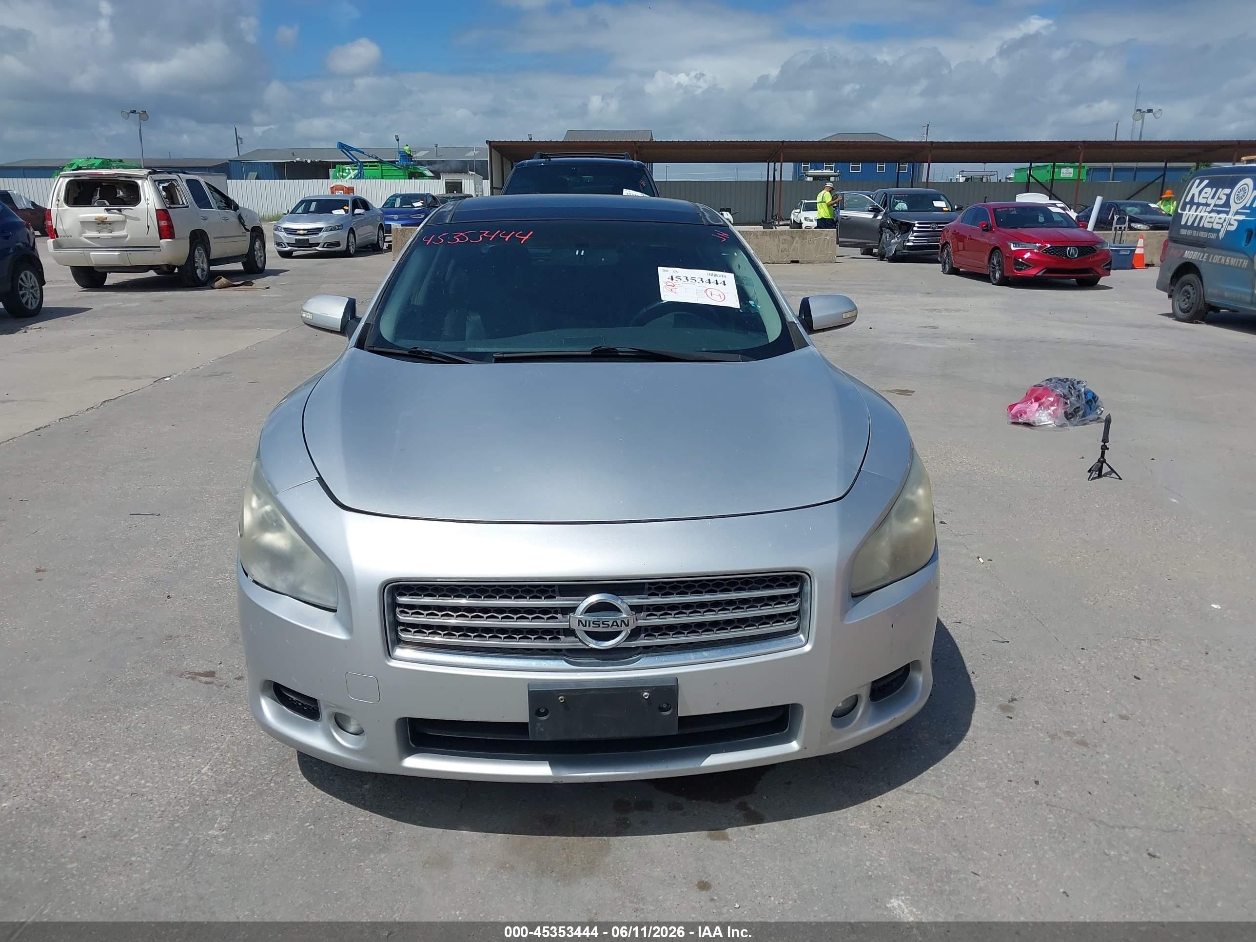 2009 Nissan Maxima 3.5 Sv Silver vin: 1N4AA51E39C802830