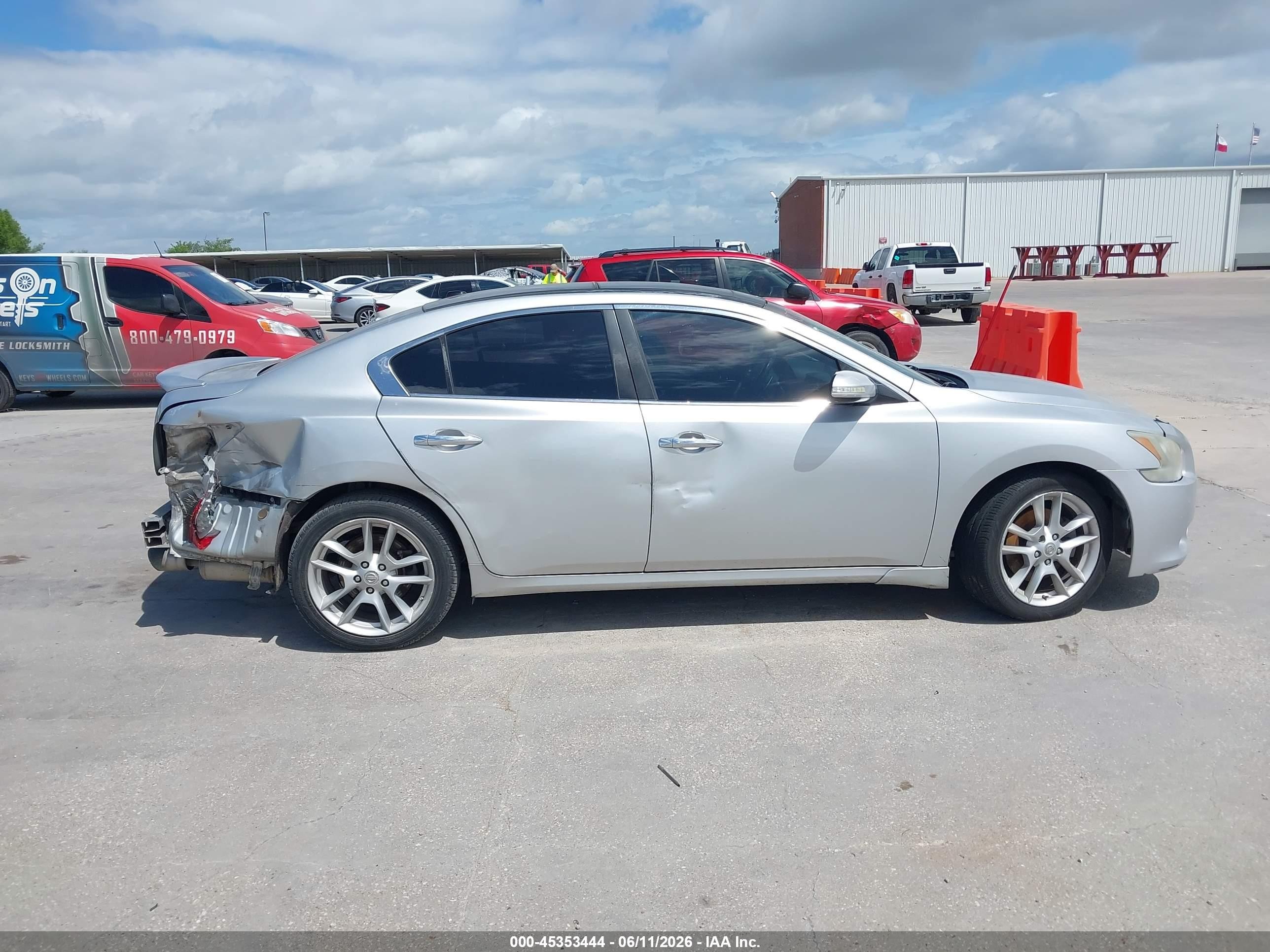 2009 Nissan Maxima 3.5 Sv Silver vin: 1N4AA51E39C802830