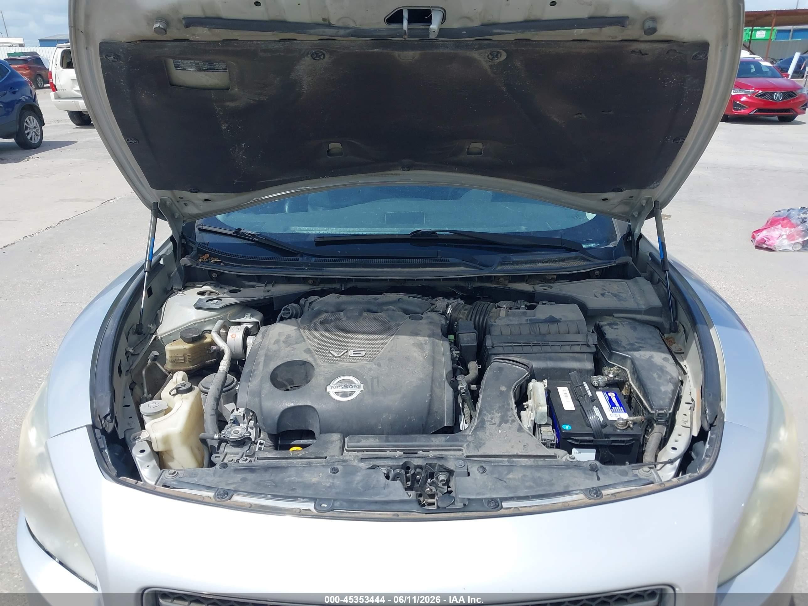 2009 Nissan Maxima 3.5 Sv Silver vin: 1N4AA51E39C802830